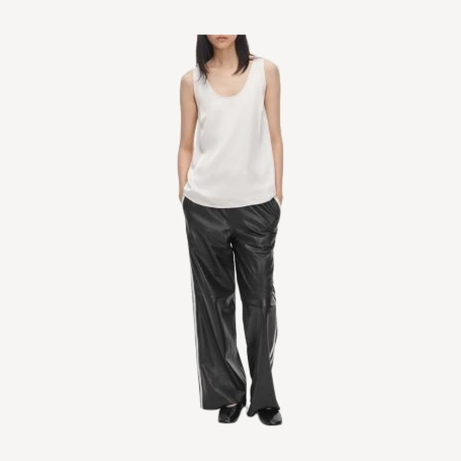 rag & bone Irina Leather Track Pants