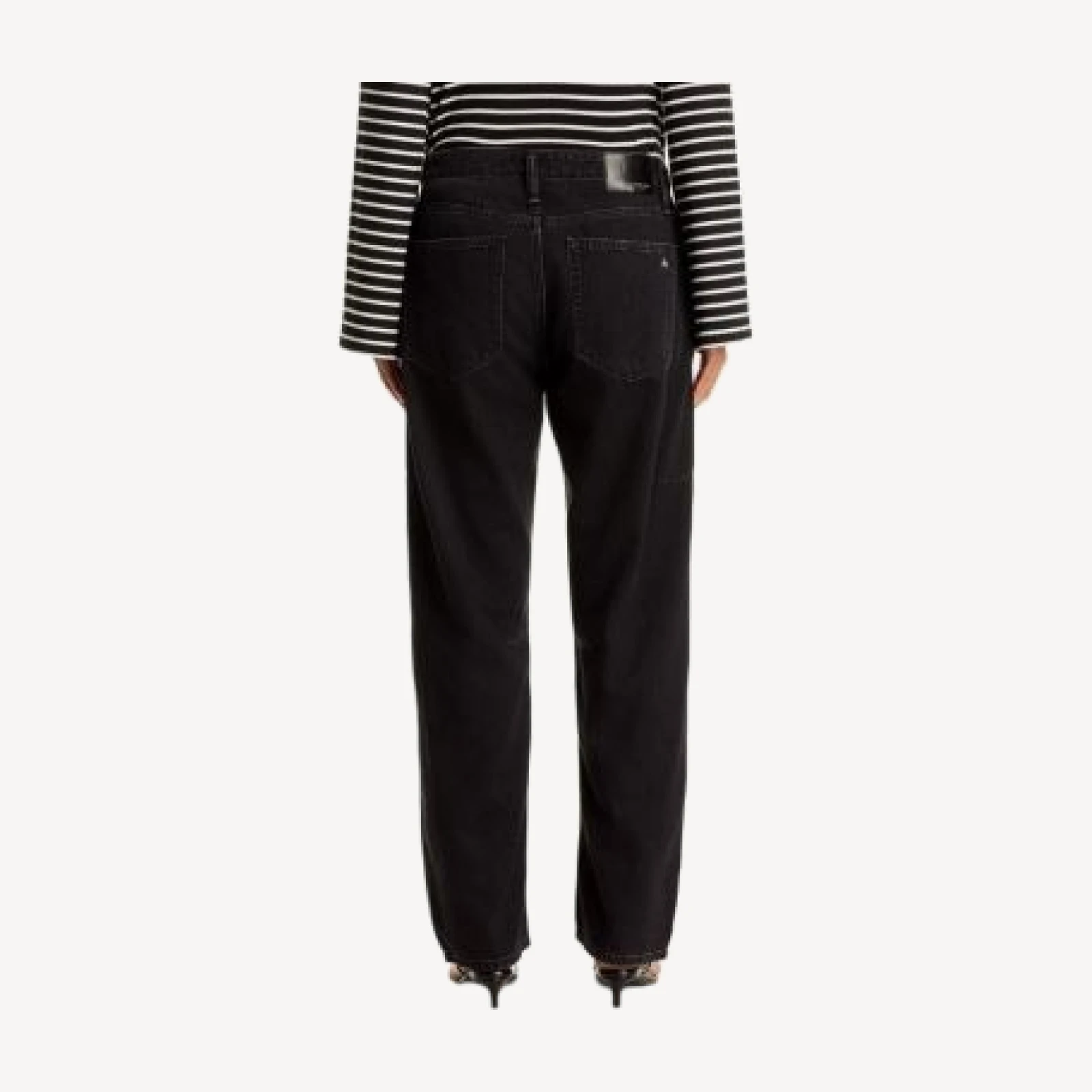 rag & bone Ftwt Stevie High Rise Slim Tapered Leg Jeans in Shadow