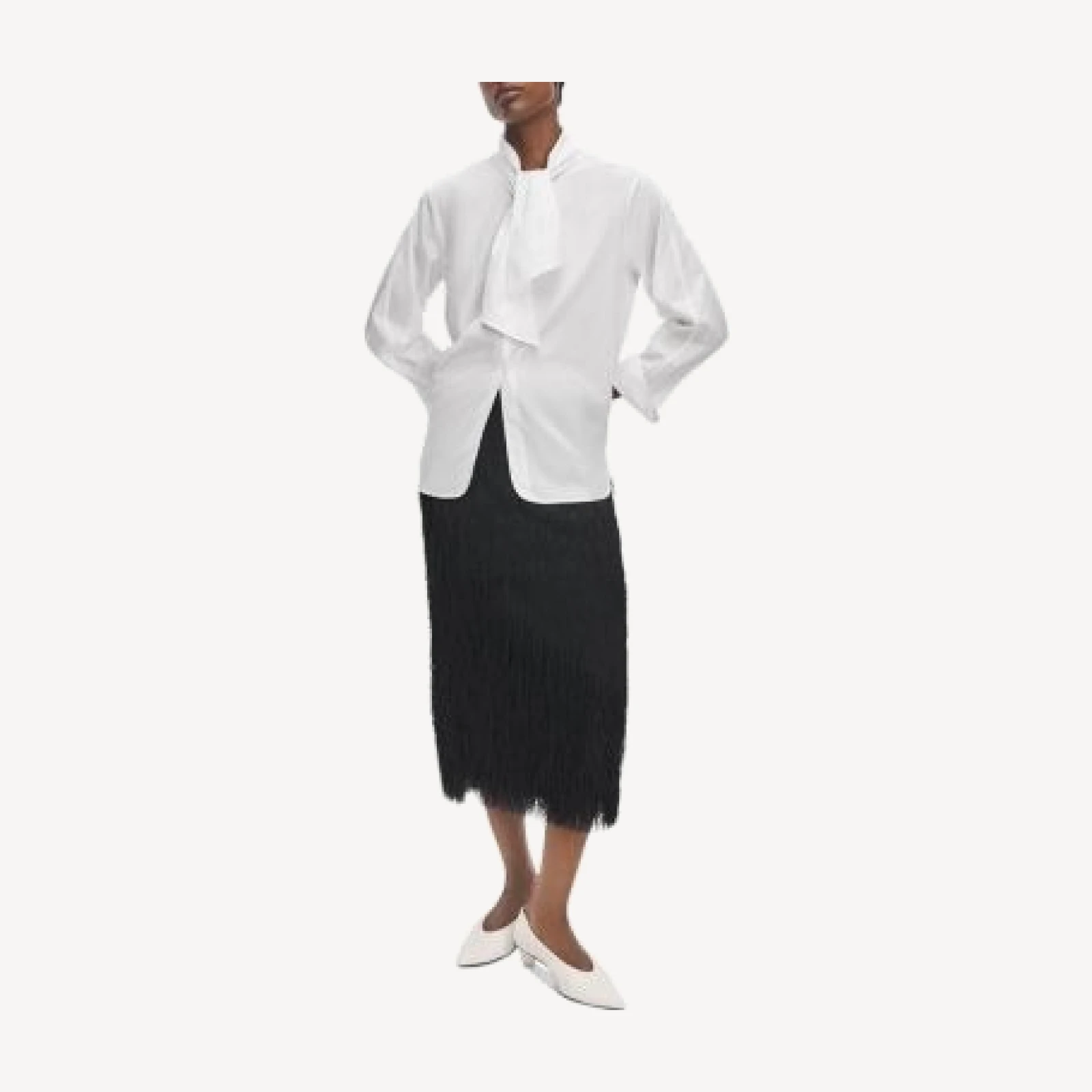 rag & bone Amalia Fringe Midi Skirt