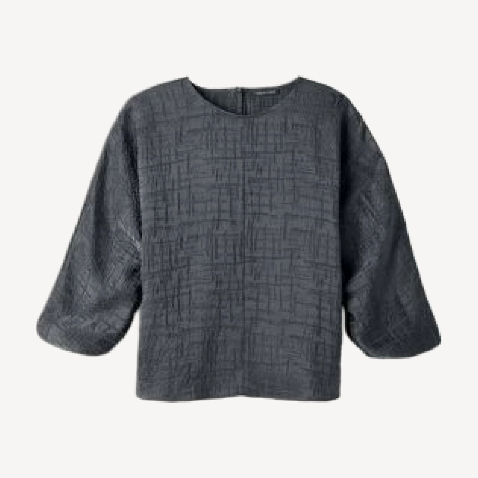 Eileen Fisher Silk Jacquard Dolman Sleeve Top