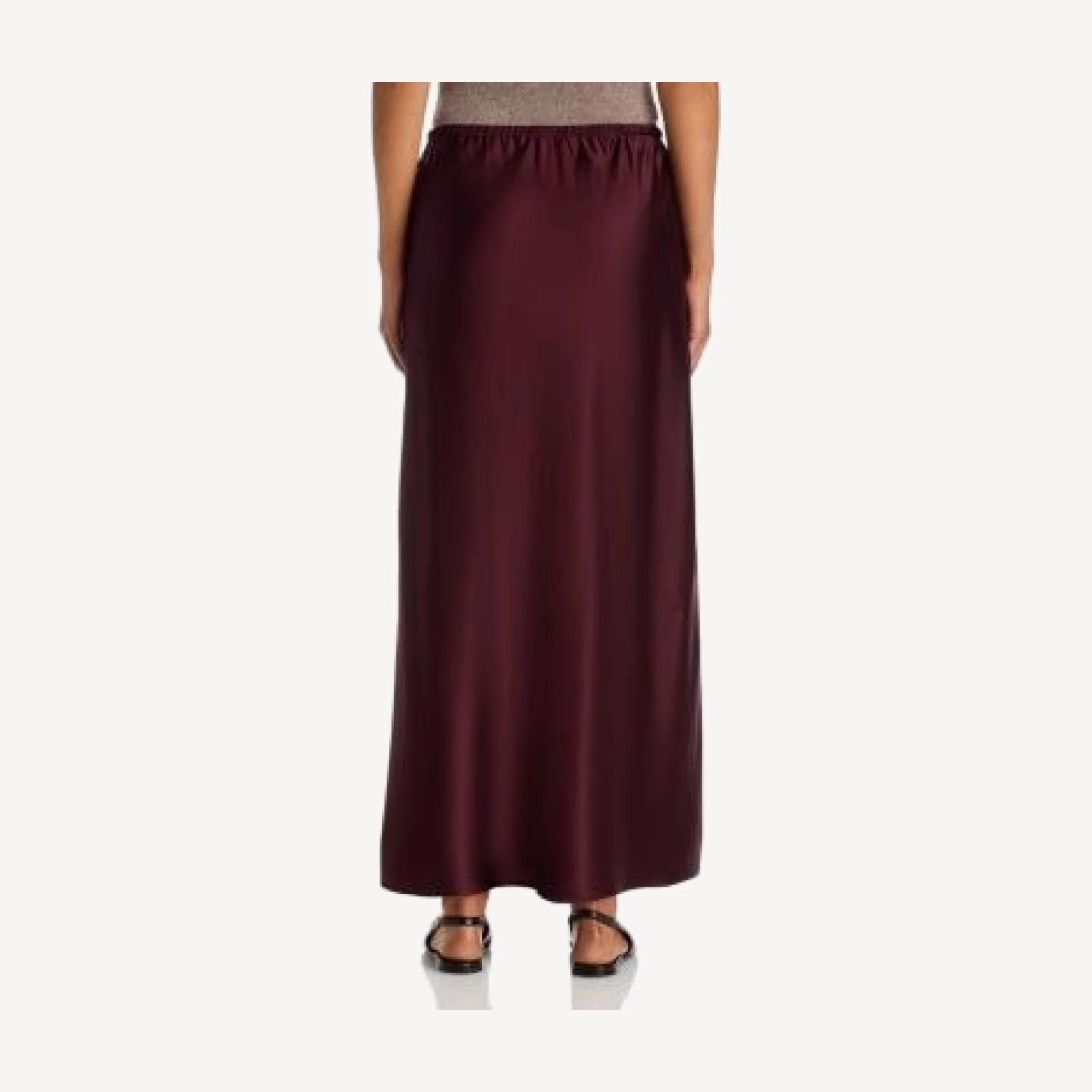 Eileen Fisher Silk Charmeuse Bias Cut Maxi Skirt