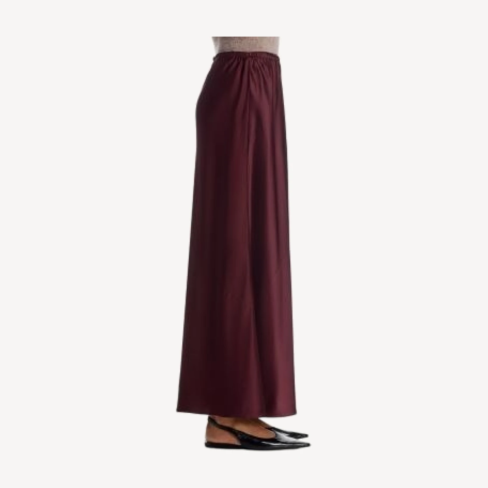 Eileen Fisher Silk Charmeuse Bias Cut Maxi Skirt