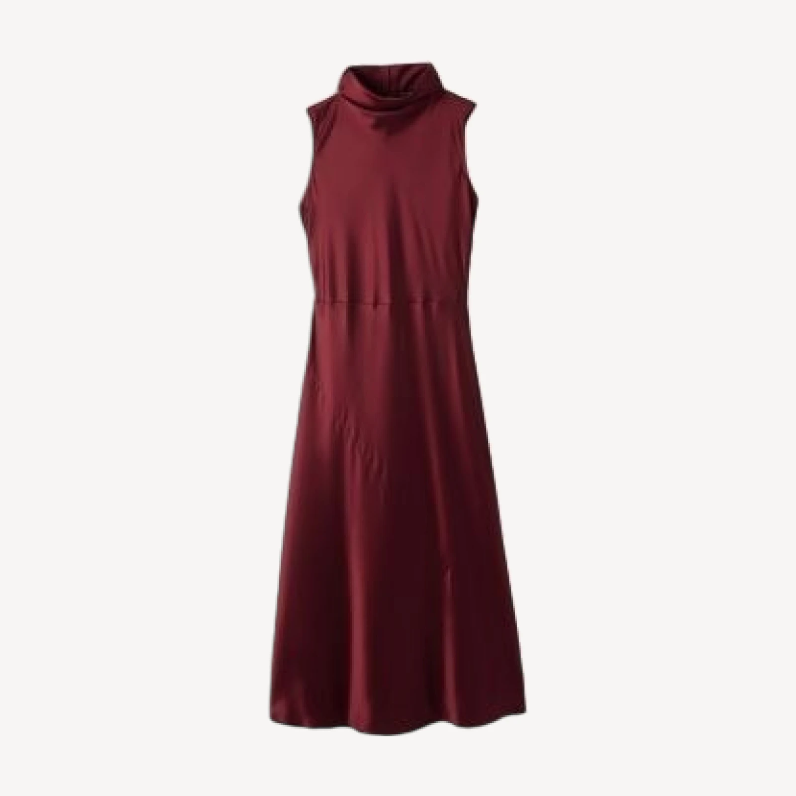Eileen Fisher Silk Blend Cowlneck Maxi Dress