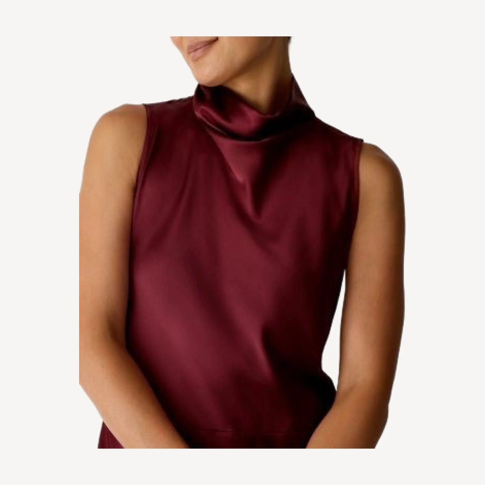 Eileen Fisher Silk Blend Cowlneck Maxi Dress