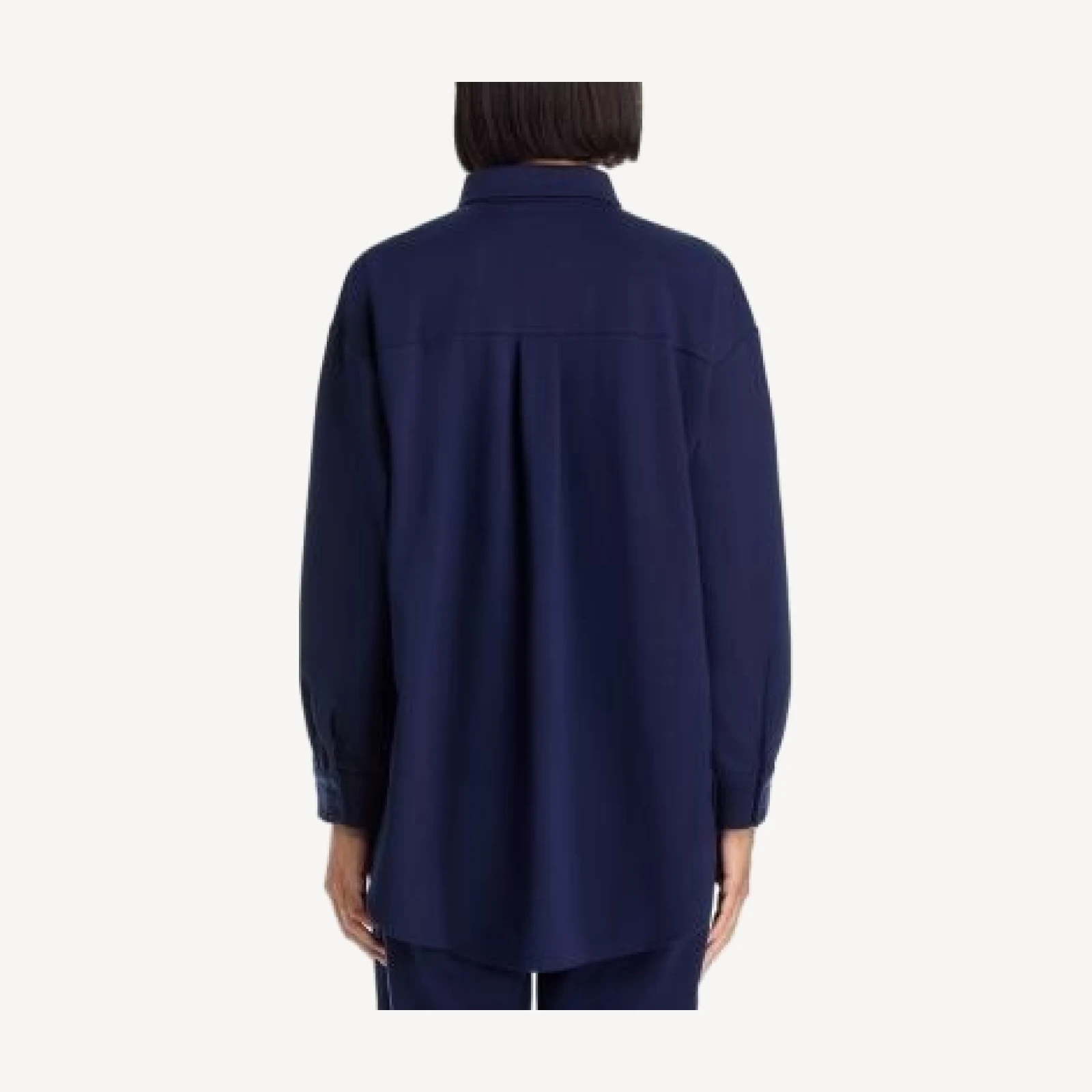 Eileen Fisher Lightweight Ponte Classic Collar Long Shirt