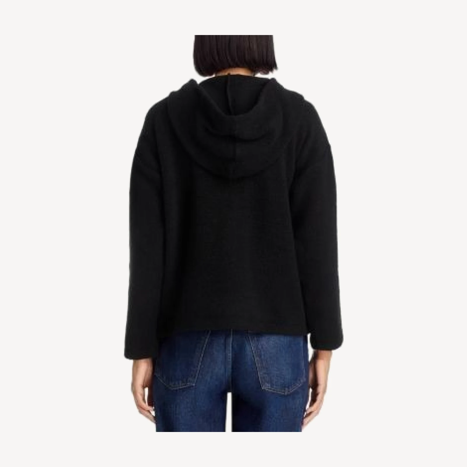 Eileen Fisher Boucle Hooded Boxy Jacket