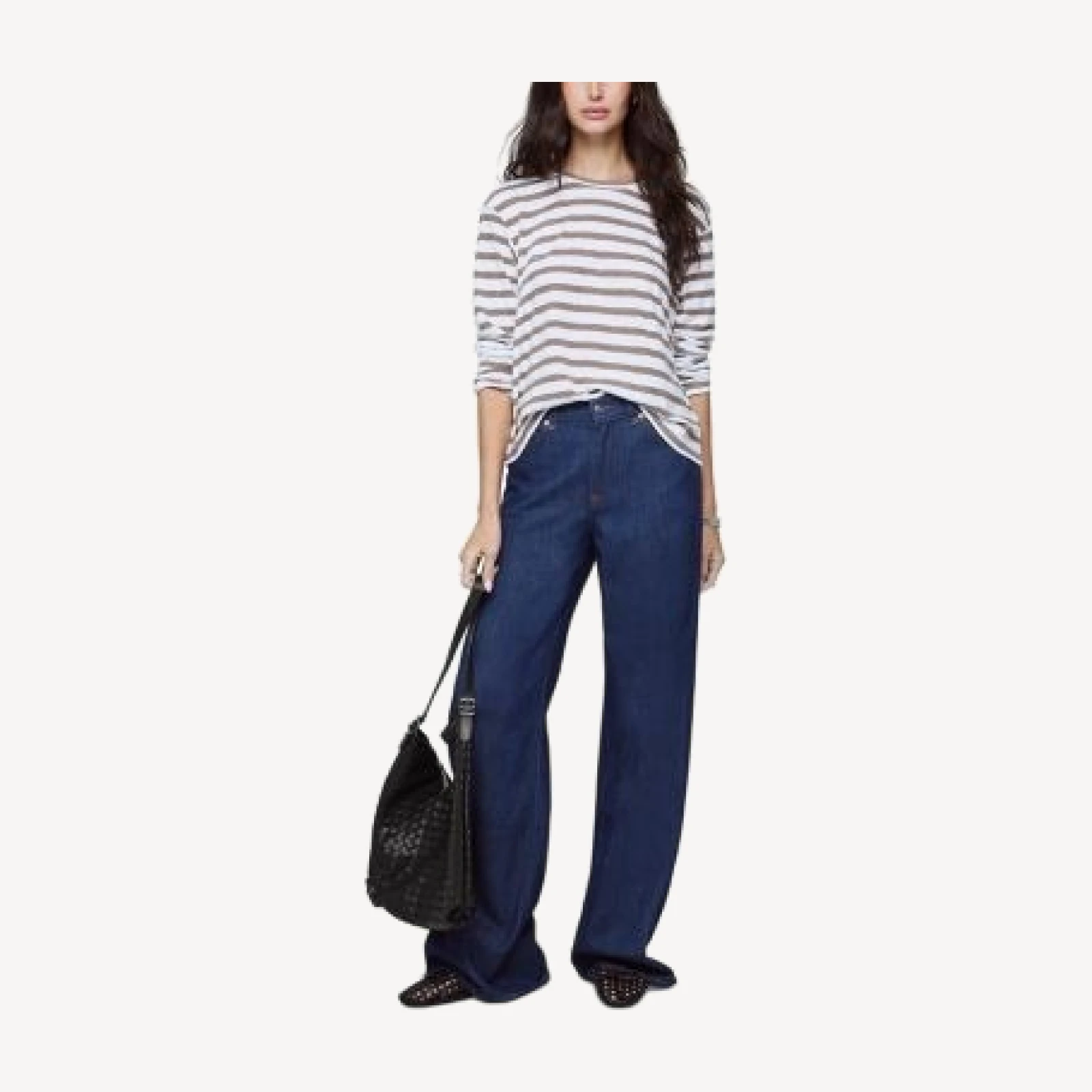 Splendid Louisa Lurex Stripe Long Sleeve Tee