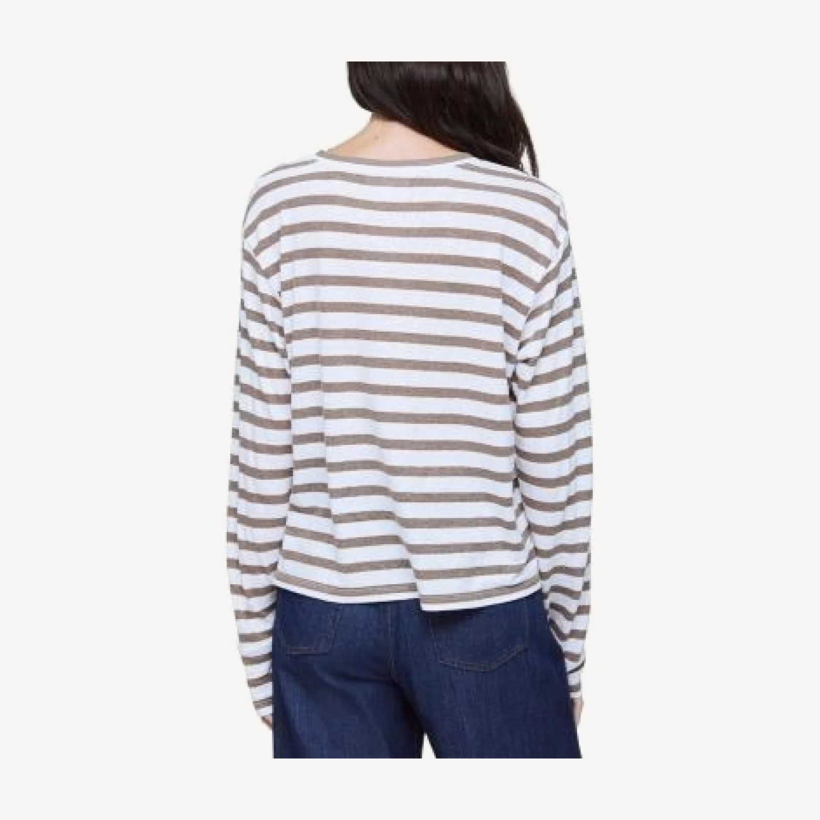 Splendid Louisa Lurex Stripe Long Sleeve Tee