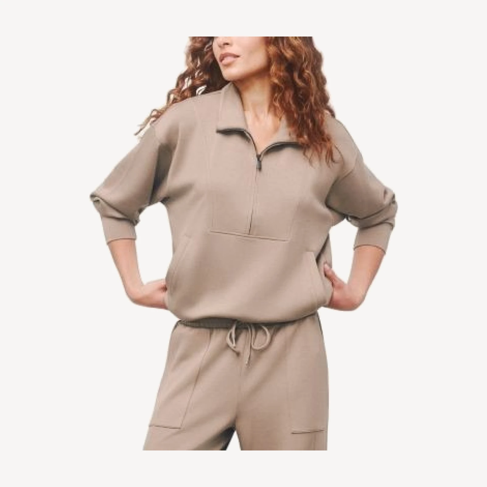 Splendid Scubasoft Quarter Zip Sweatshirt