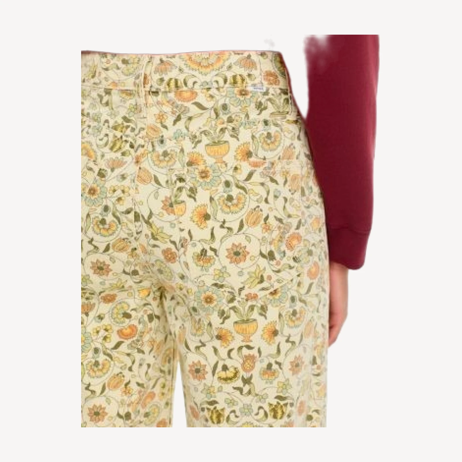 Mother The Ditcher High Rise Wide Leg Jeans in Best Fronds Forever