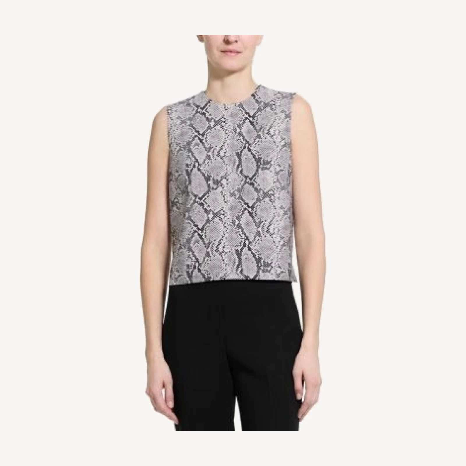 Theory Stretch Wool Printed Shell