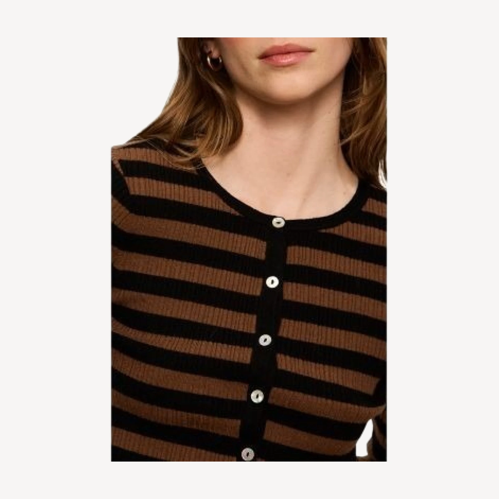 Sanctuary Selena Henley Striped Top