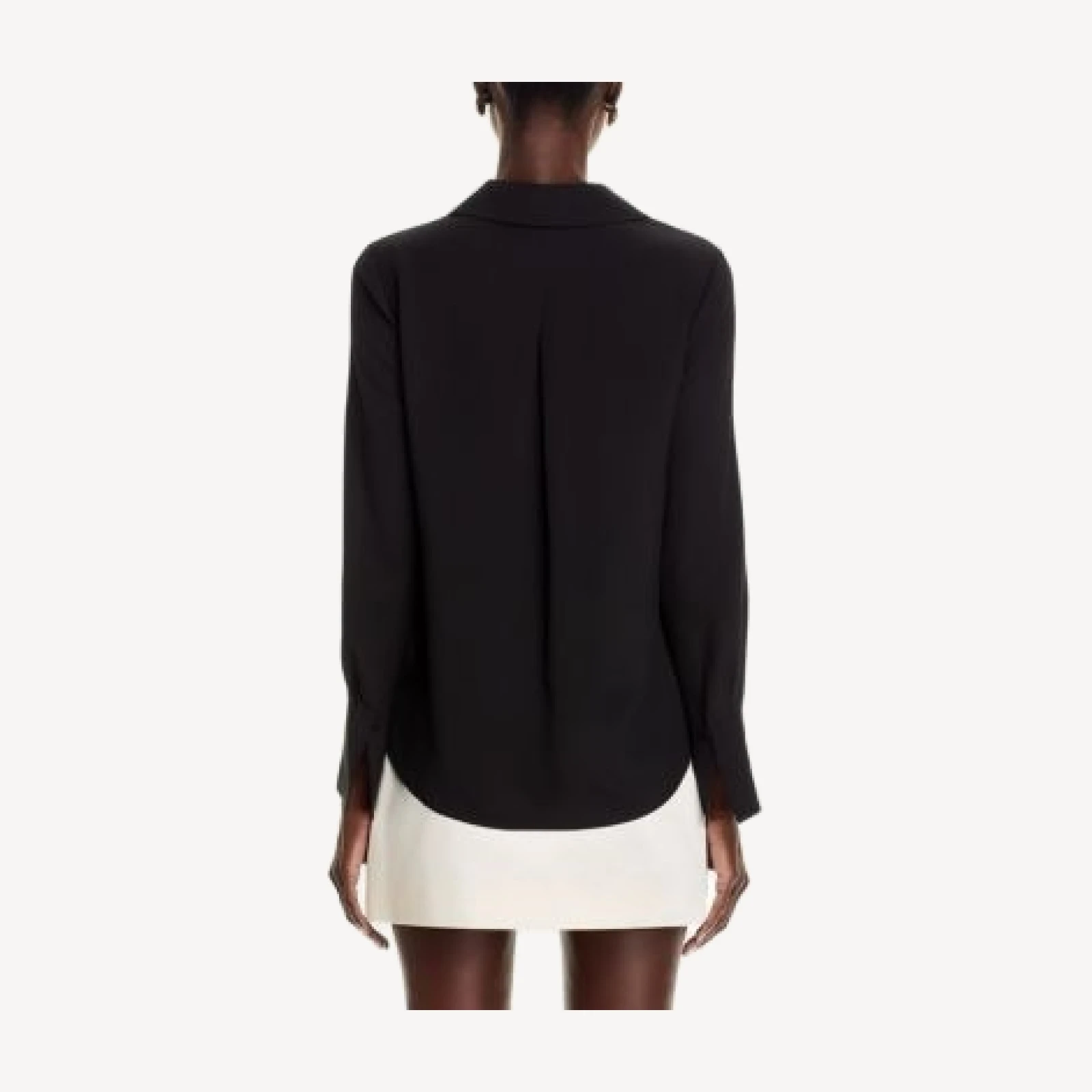 Kobi Halperin Aliza Silk Collared Long Sleeve Blouse