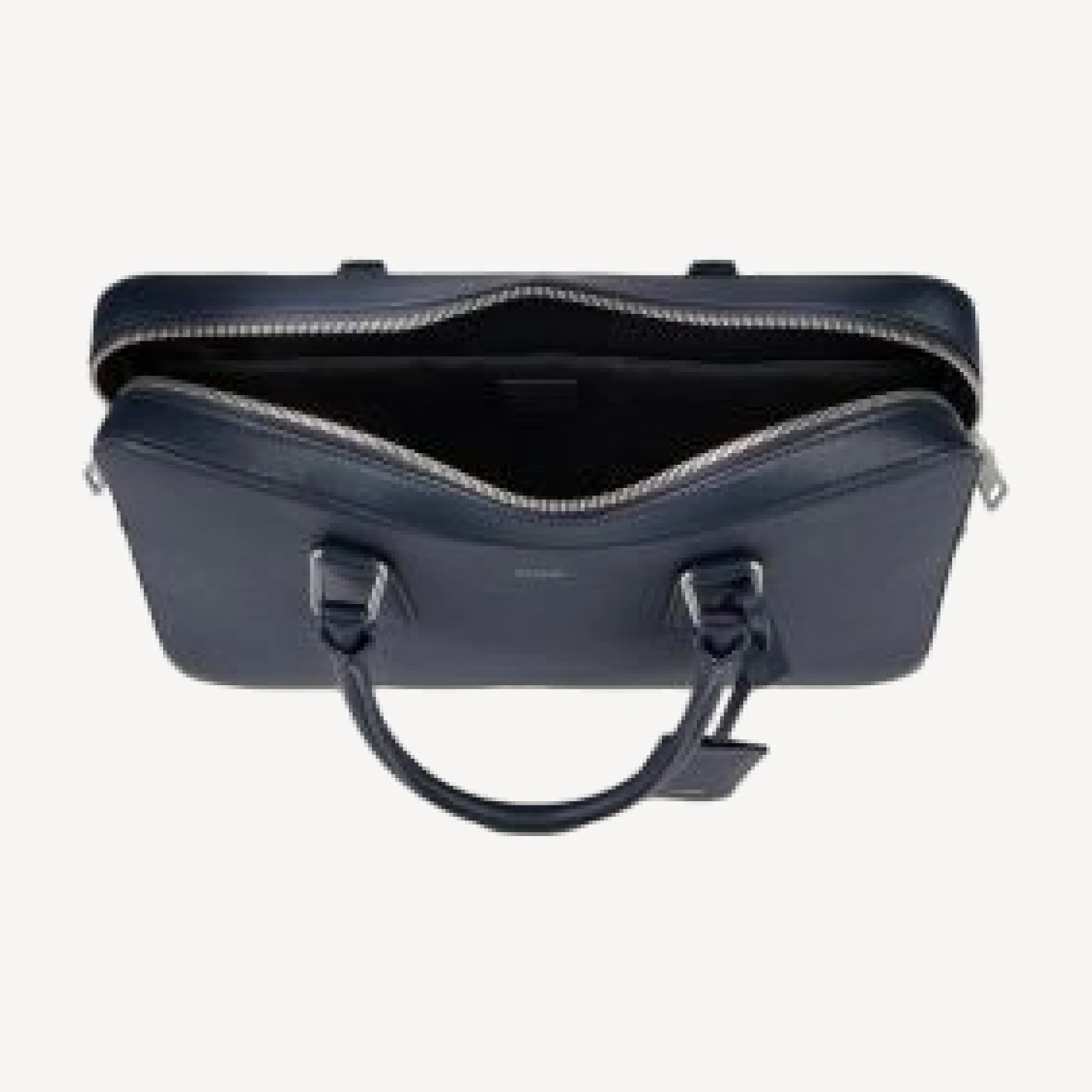 Sandro Large Grained Leather Briefcase