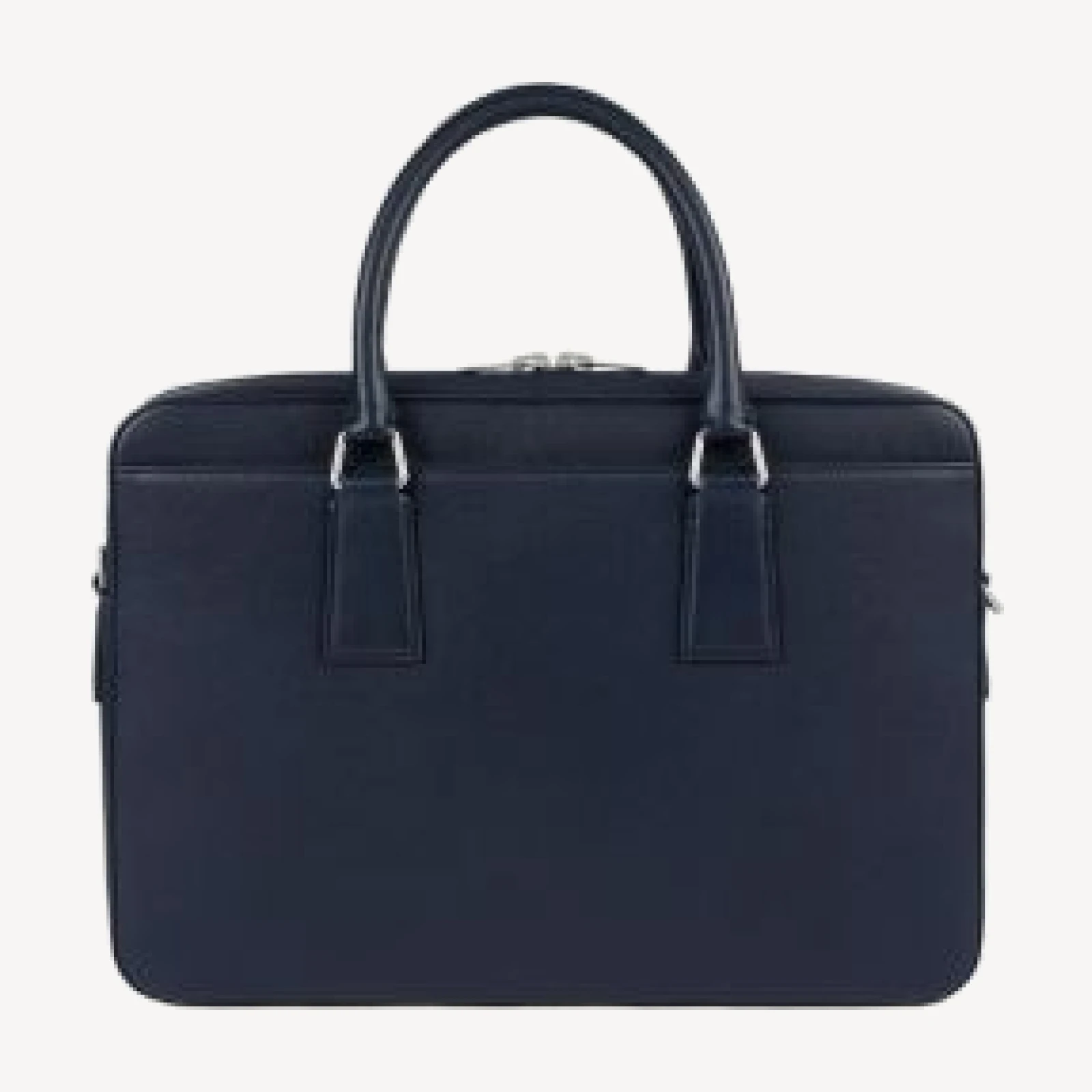 Sandro Large Grained Leather Briefcase