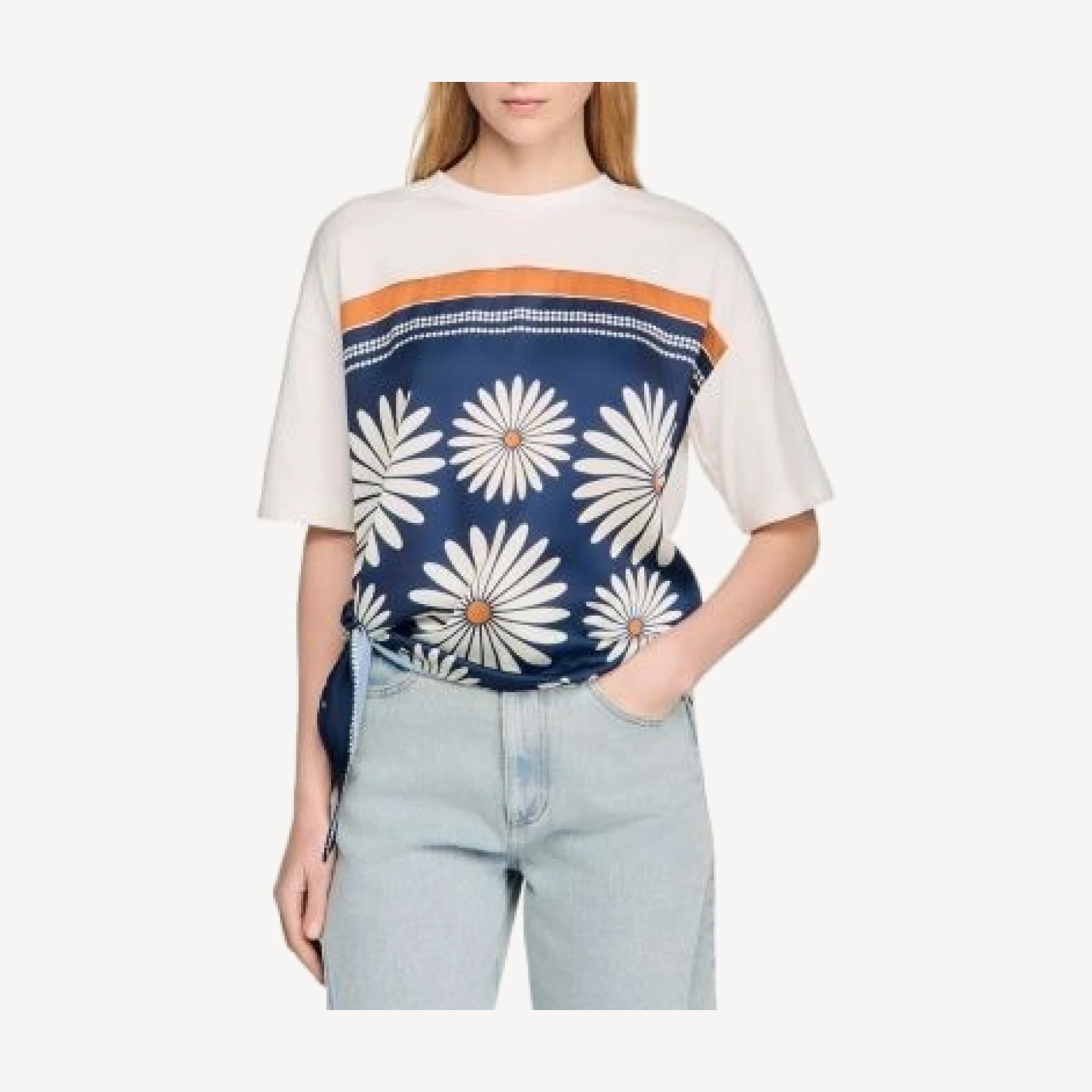 Sandro Scarf Print Tee
