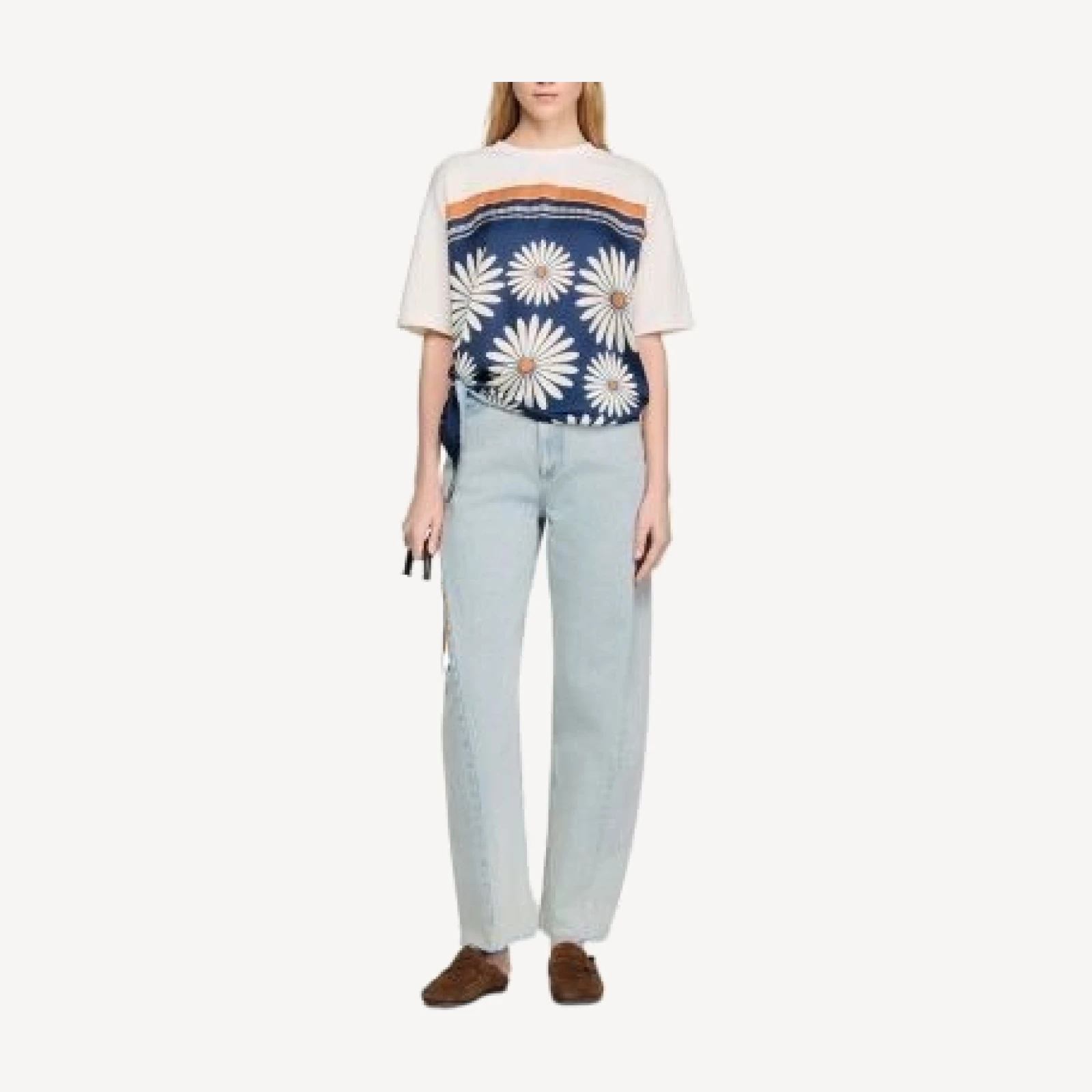 Sandro Scarf Print Tee