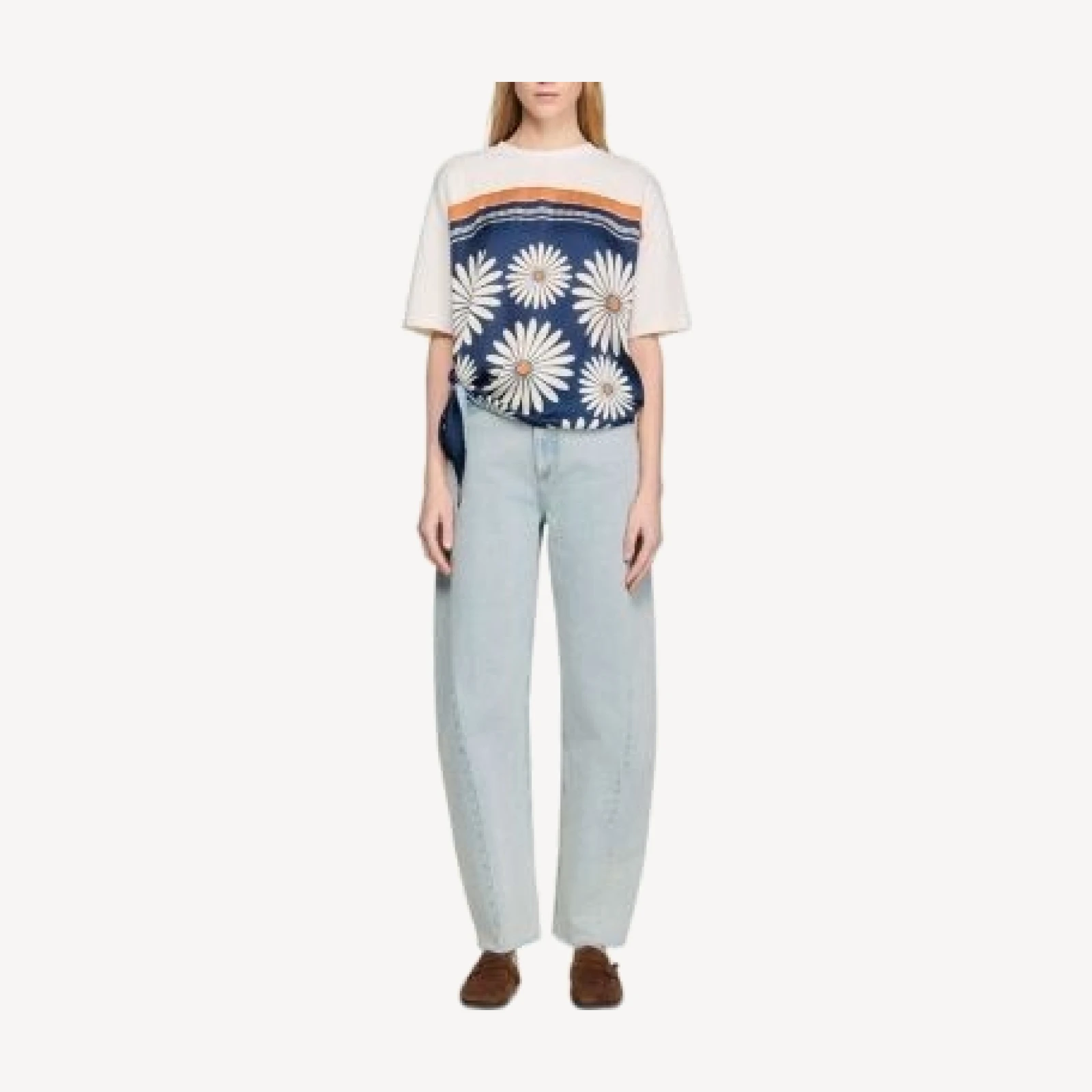 Sandro Scarf Print Tee