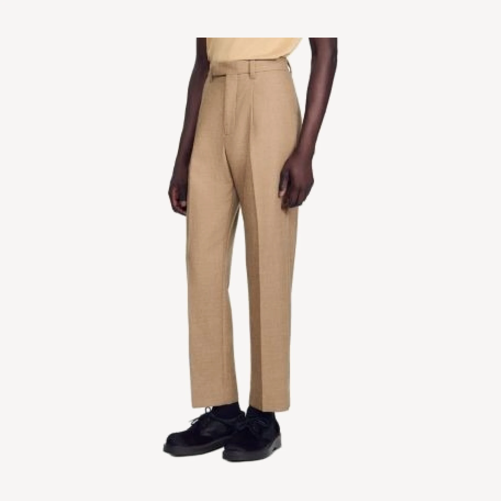 Sandro Gerard Wool Wide Leg Trousers