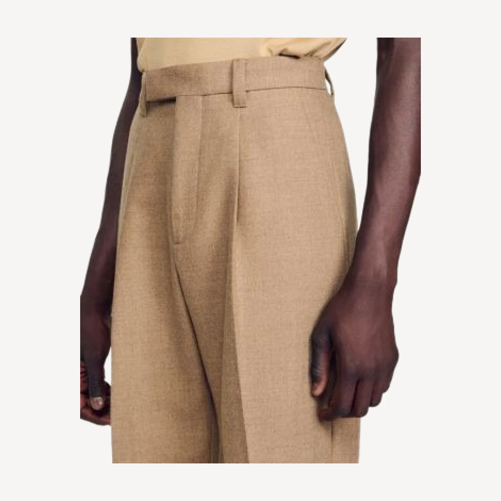 Sandro Gerard Wool Wide Leg Trousers