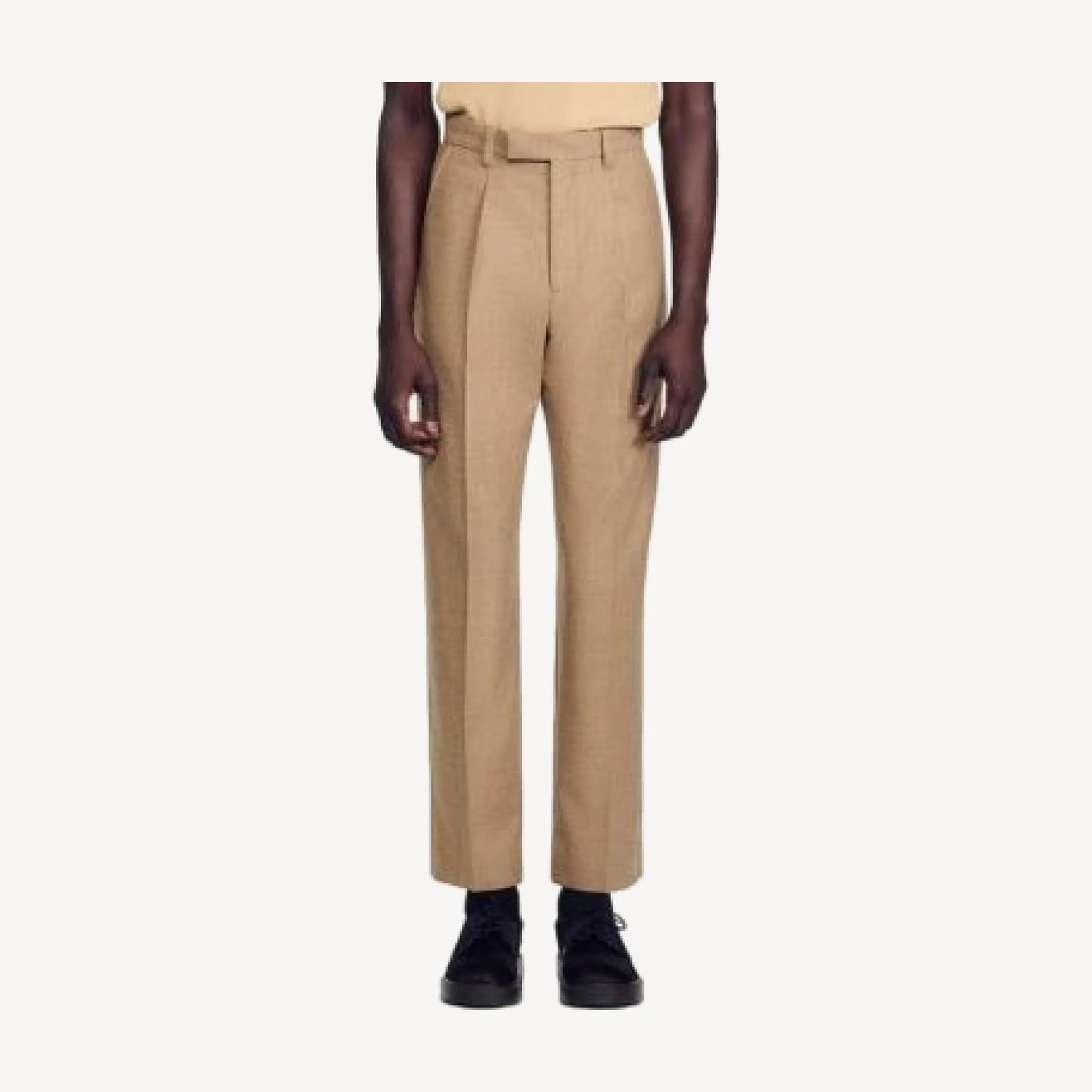 Sandro Gerard Wool Wide Leg Trousers