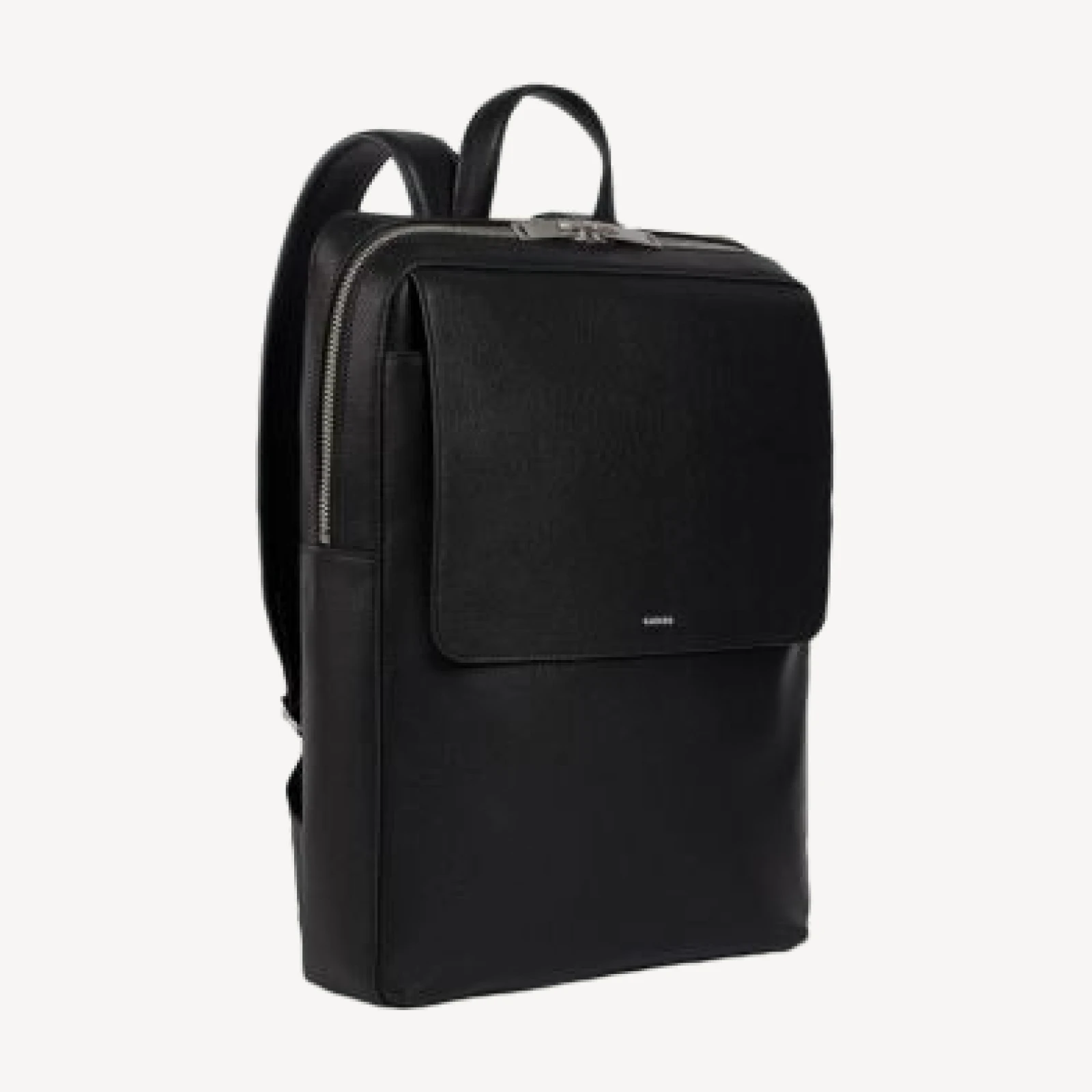 Sandro Vertical Leather Backpack