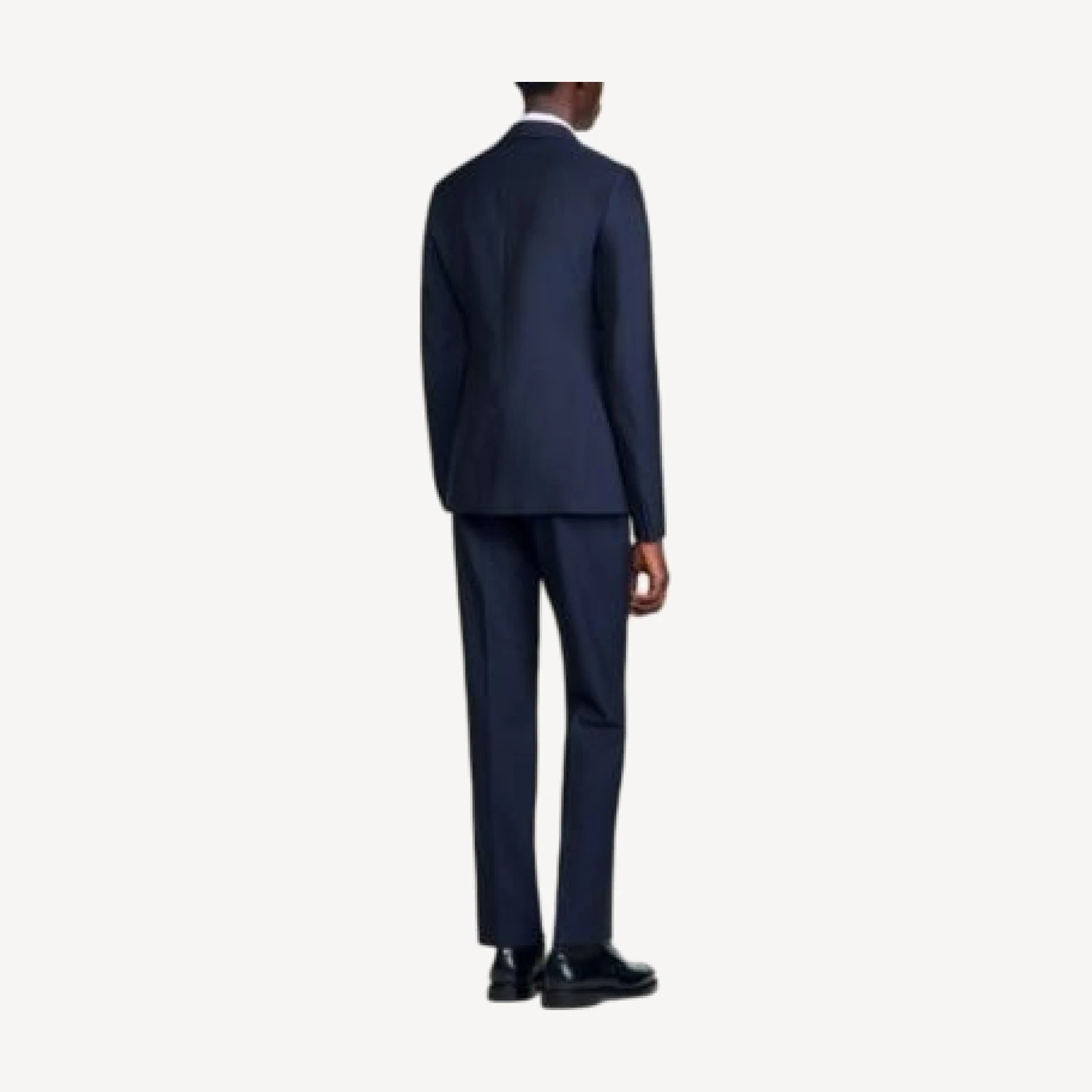 Sandro Wool Formal Pique Loose Fit Suit Jacket