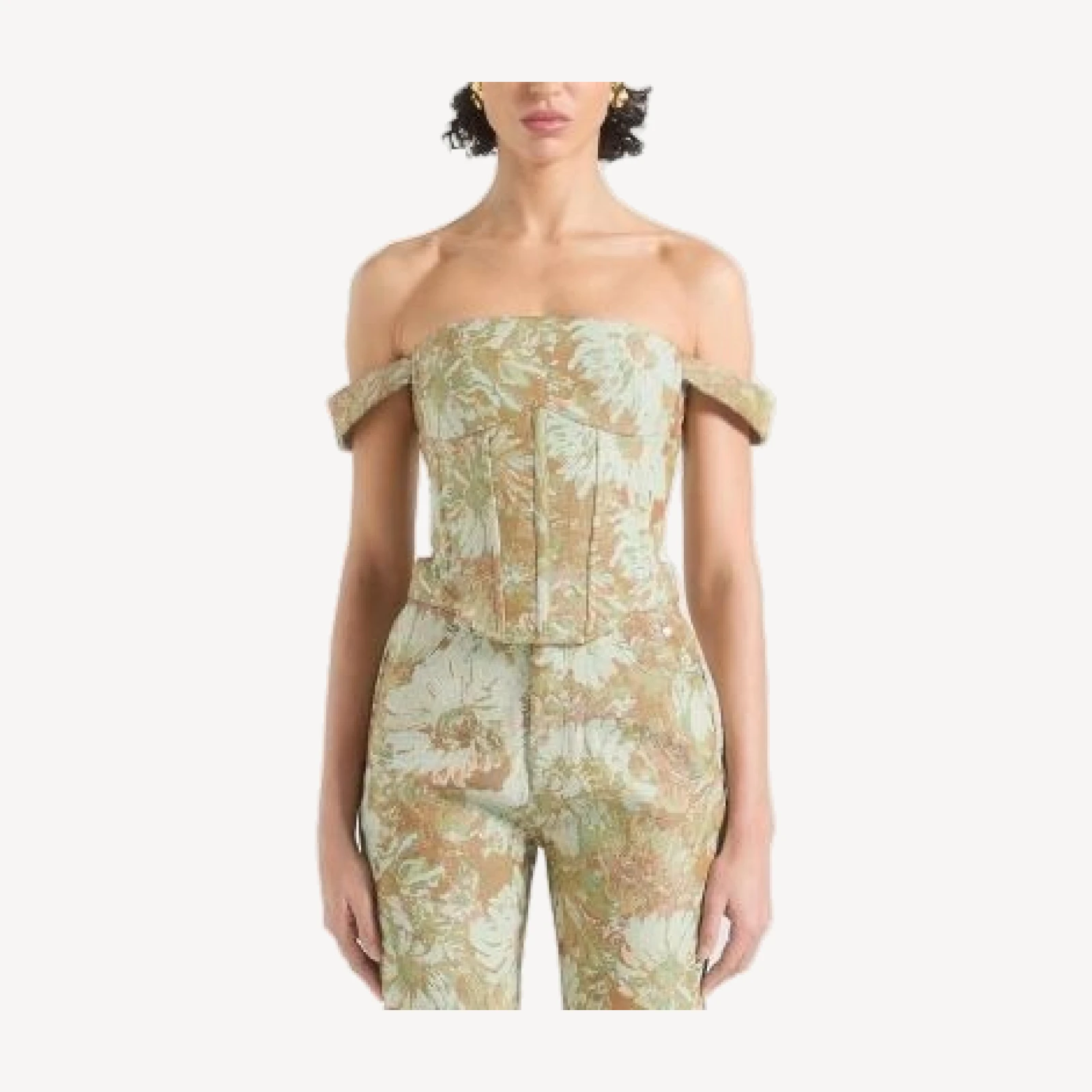 Maniere De Voir Bonnie Jacquard Corset Top
