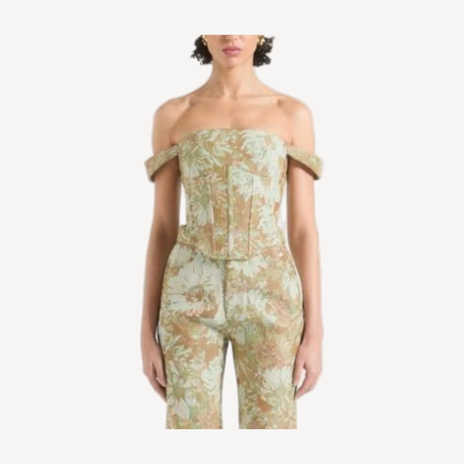 Maniere De Voir Bonnie Jacquard Corset Top