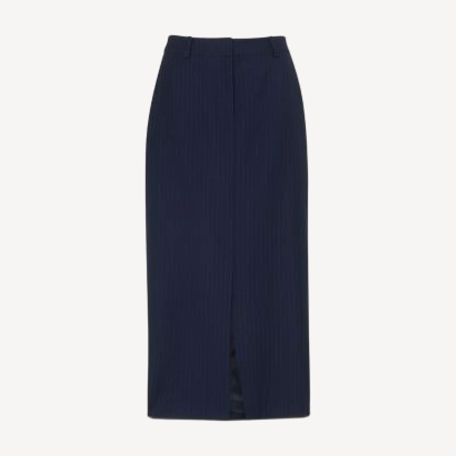 Whistles Pinstriped Tailored Midi Skirt