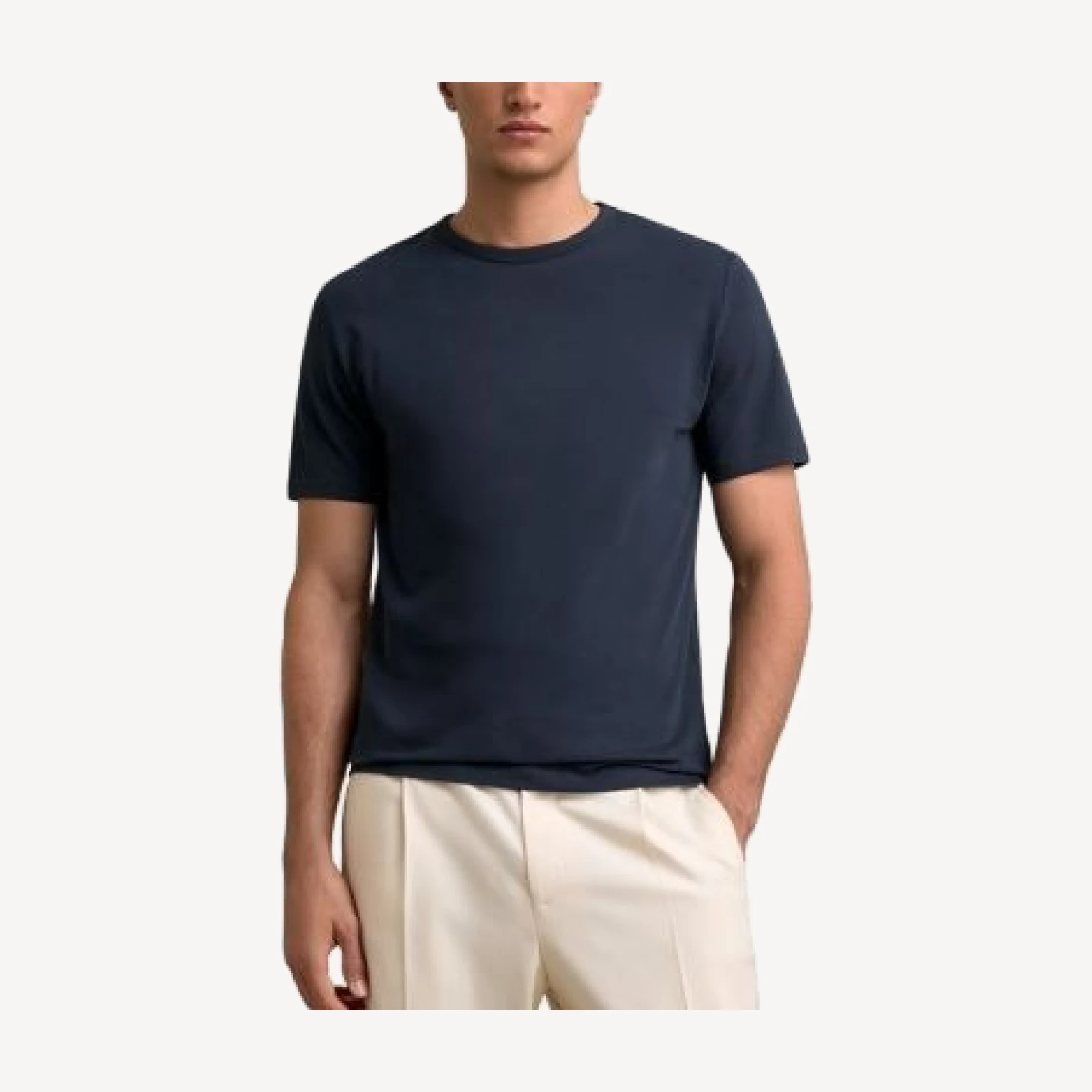 Reiss Plain Stretch Cotton Tee