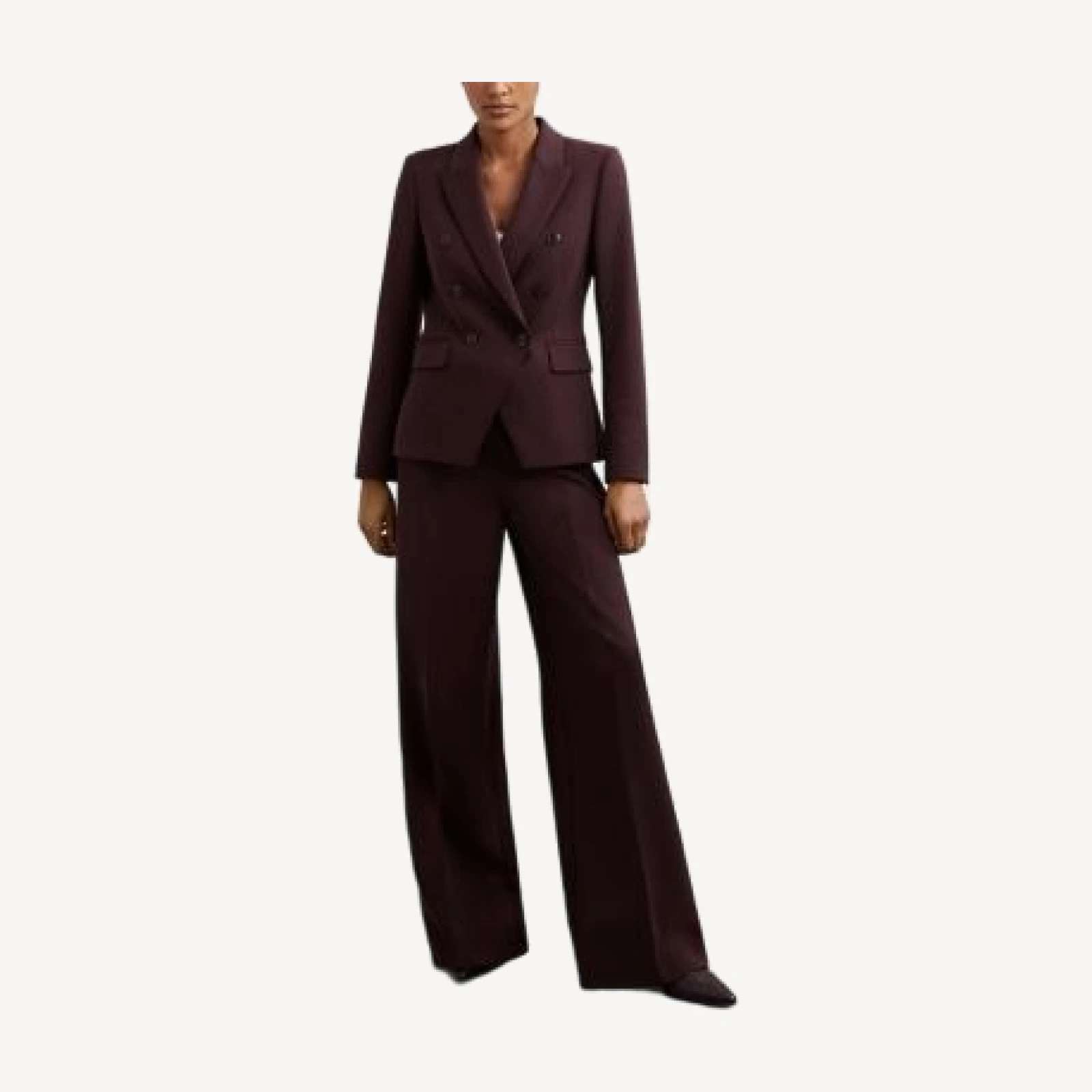 Reiss Gabi Wide Leg Trousers