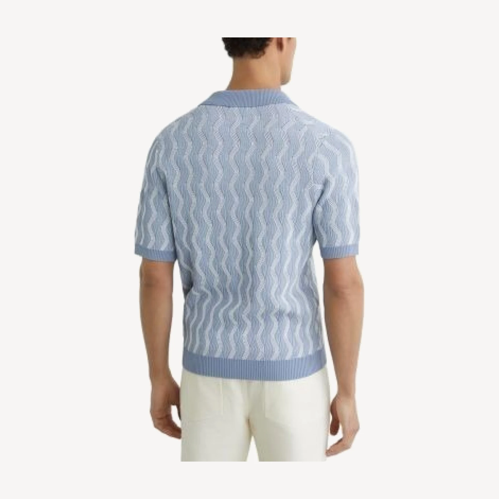 Reiss Johnny Short Sleeve Cuban Button Through Shirt