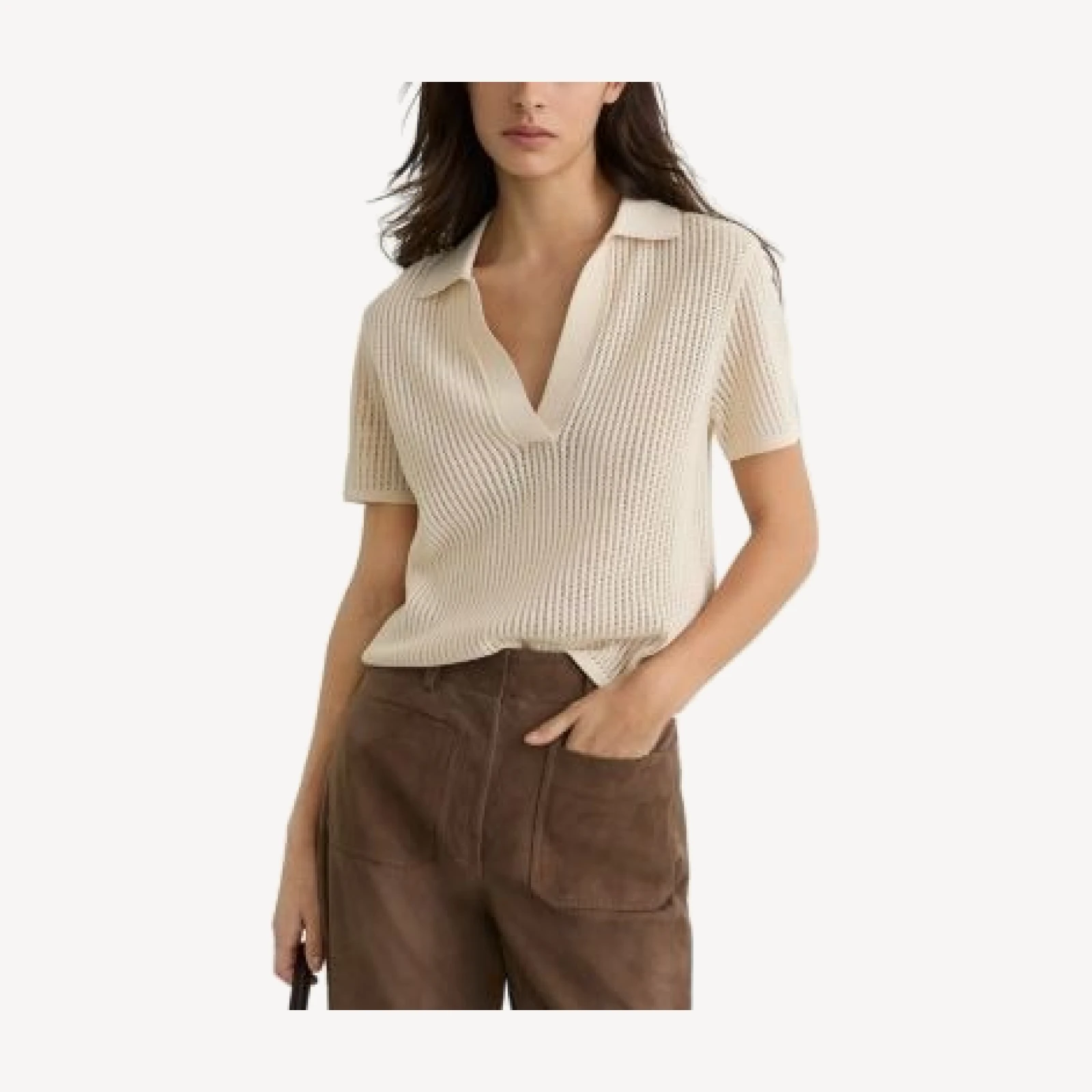 Reiss Priya Flare Leg Suede Pants