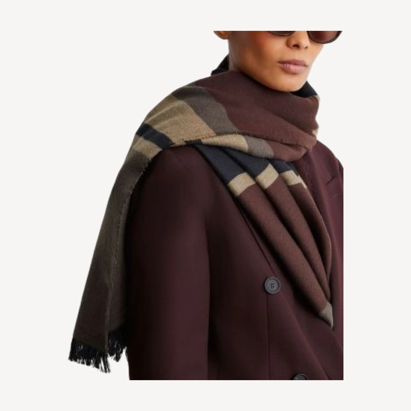 Reiss Cynthia Color Blocked Scarf