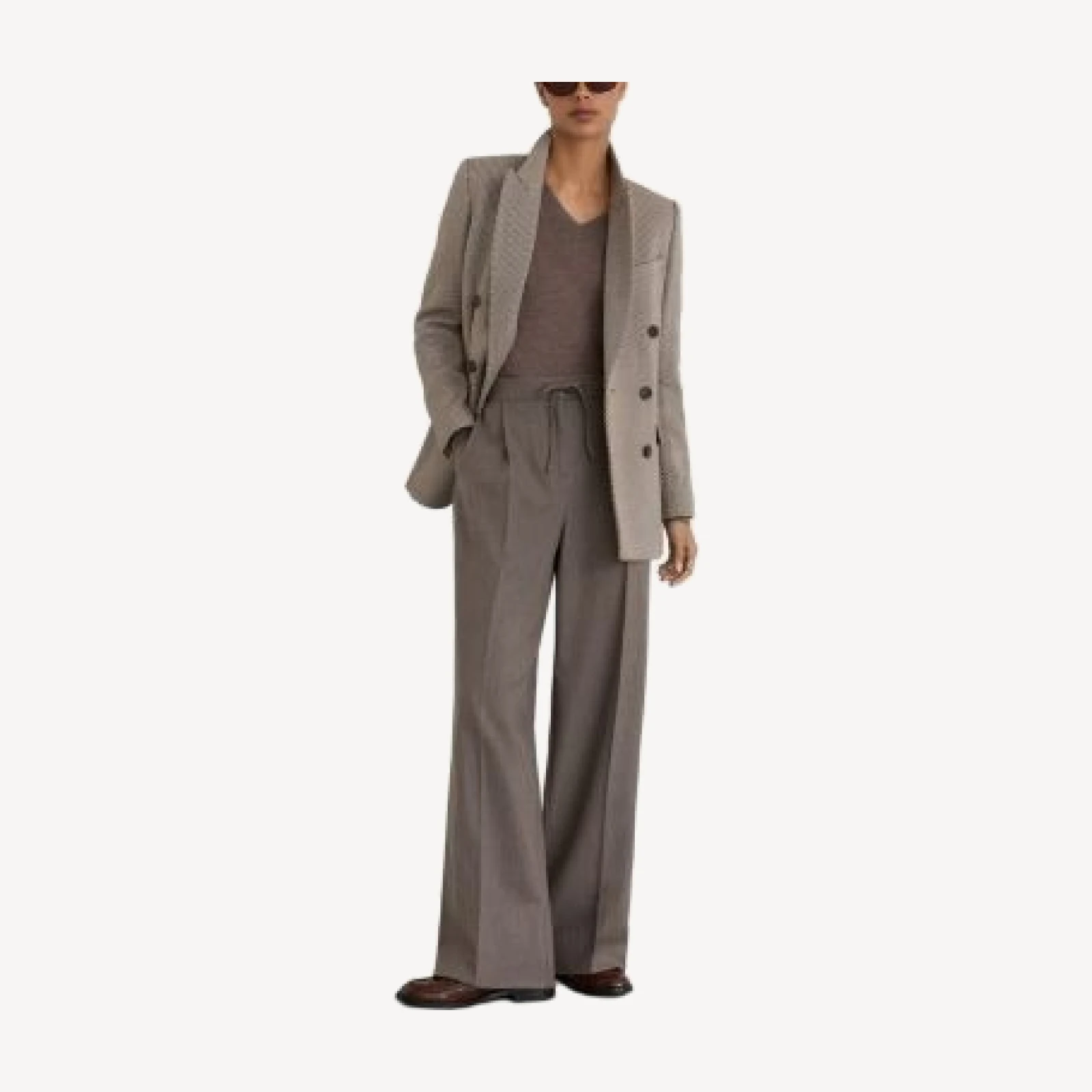 Reiss Elowen High Rise Wide Leg Pants