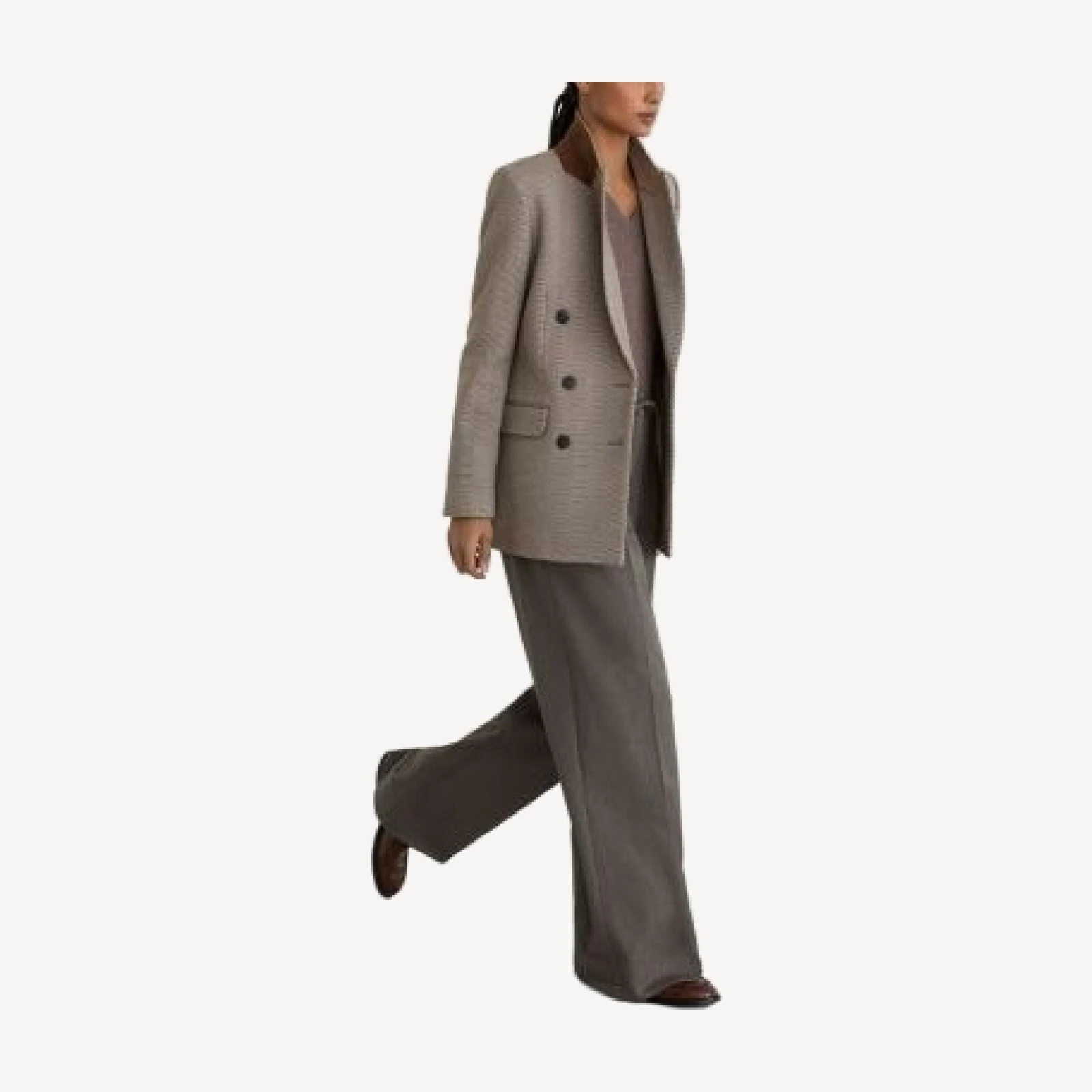 Reiss Elowen High Rise Wide Leg Pants