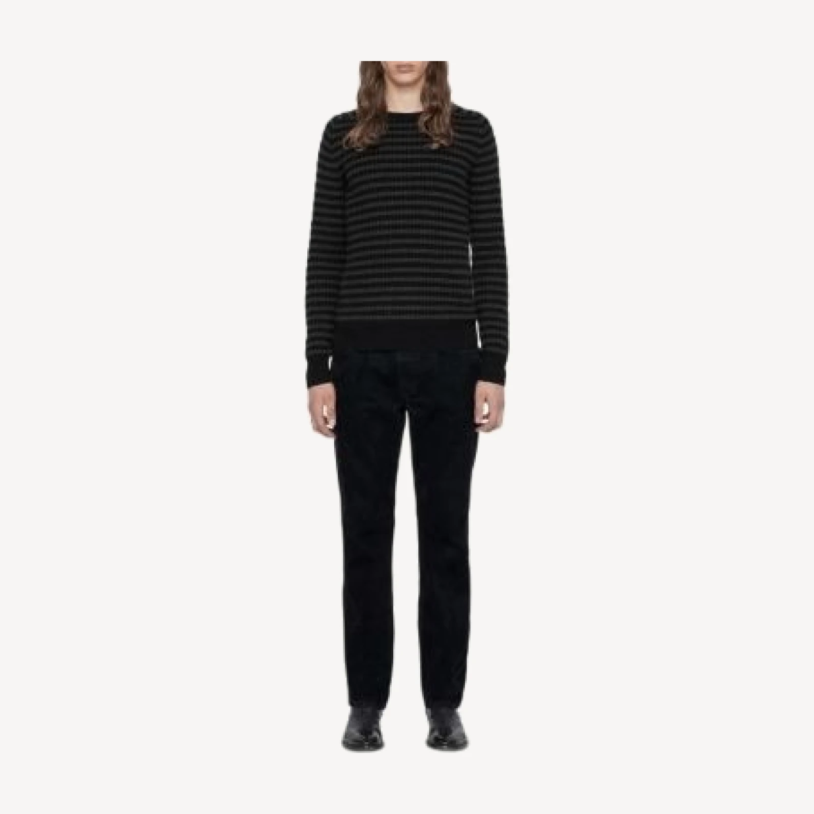 Allsaints Arlo Striped Crewneck Sweater