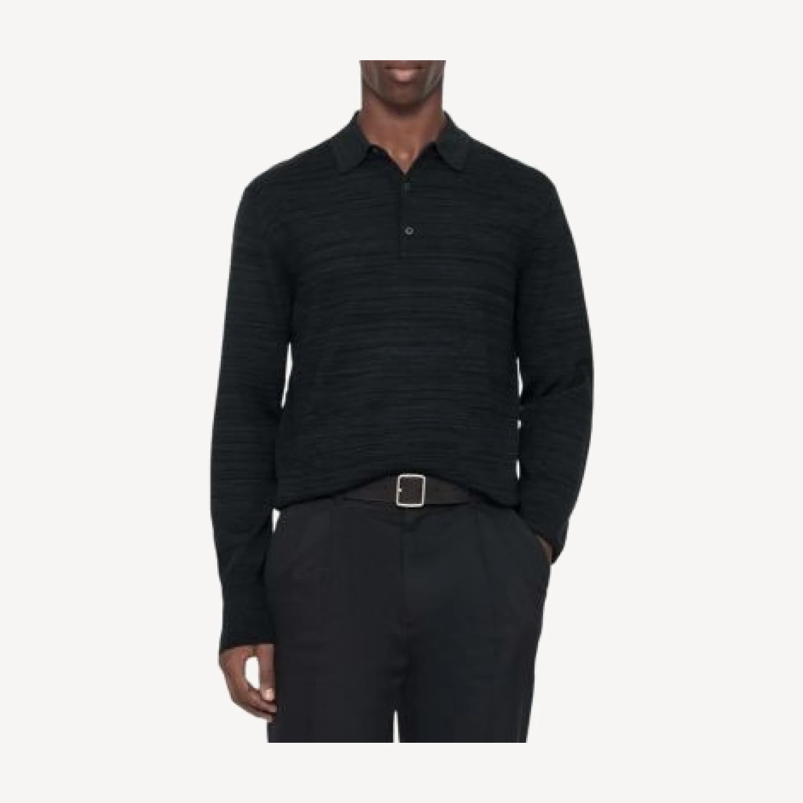 Allsaints Beton Wool Polo Sweater