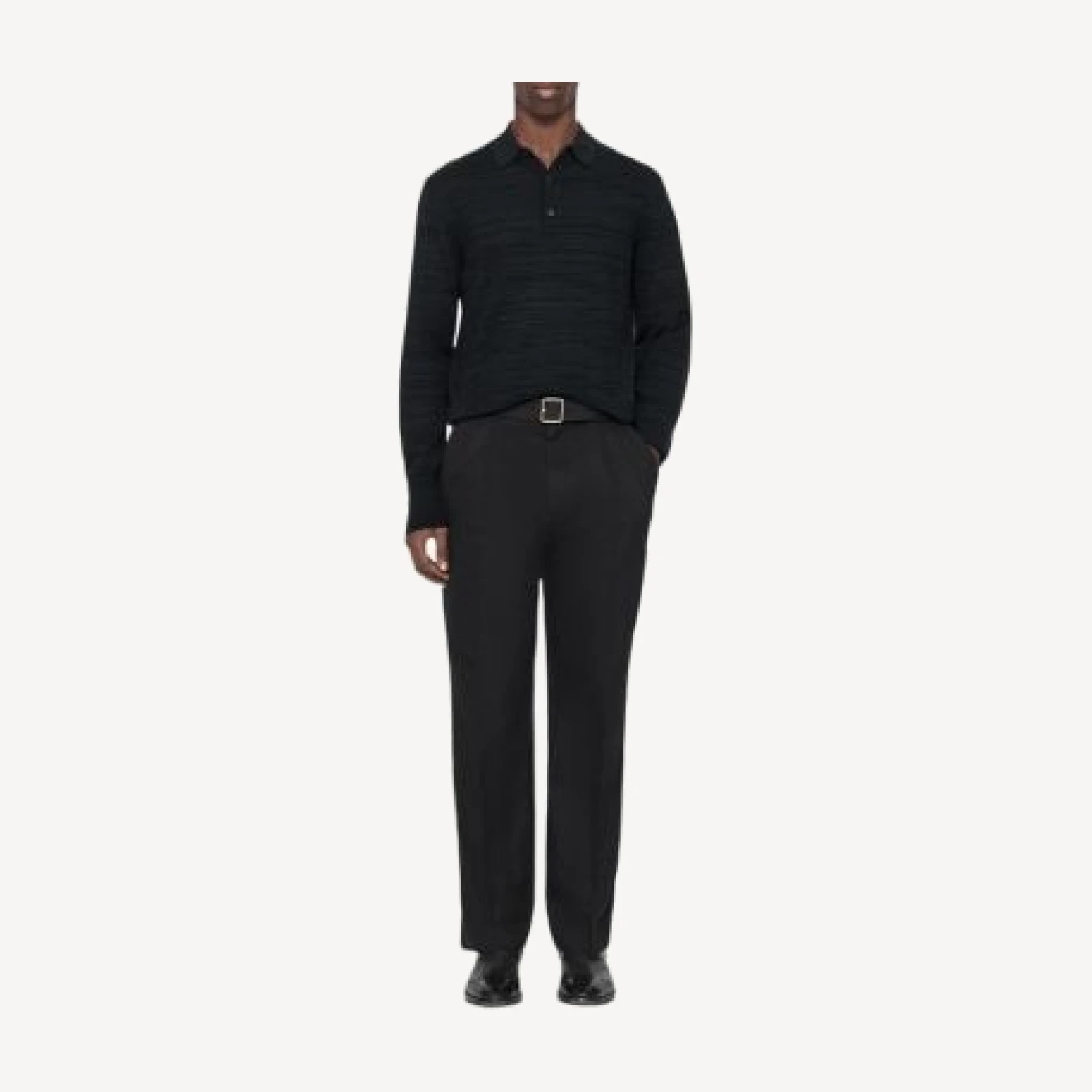 Allsaints Beton Wool Polo Sweater