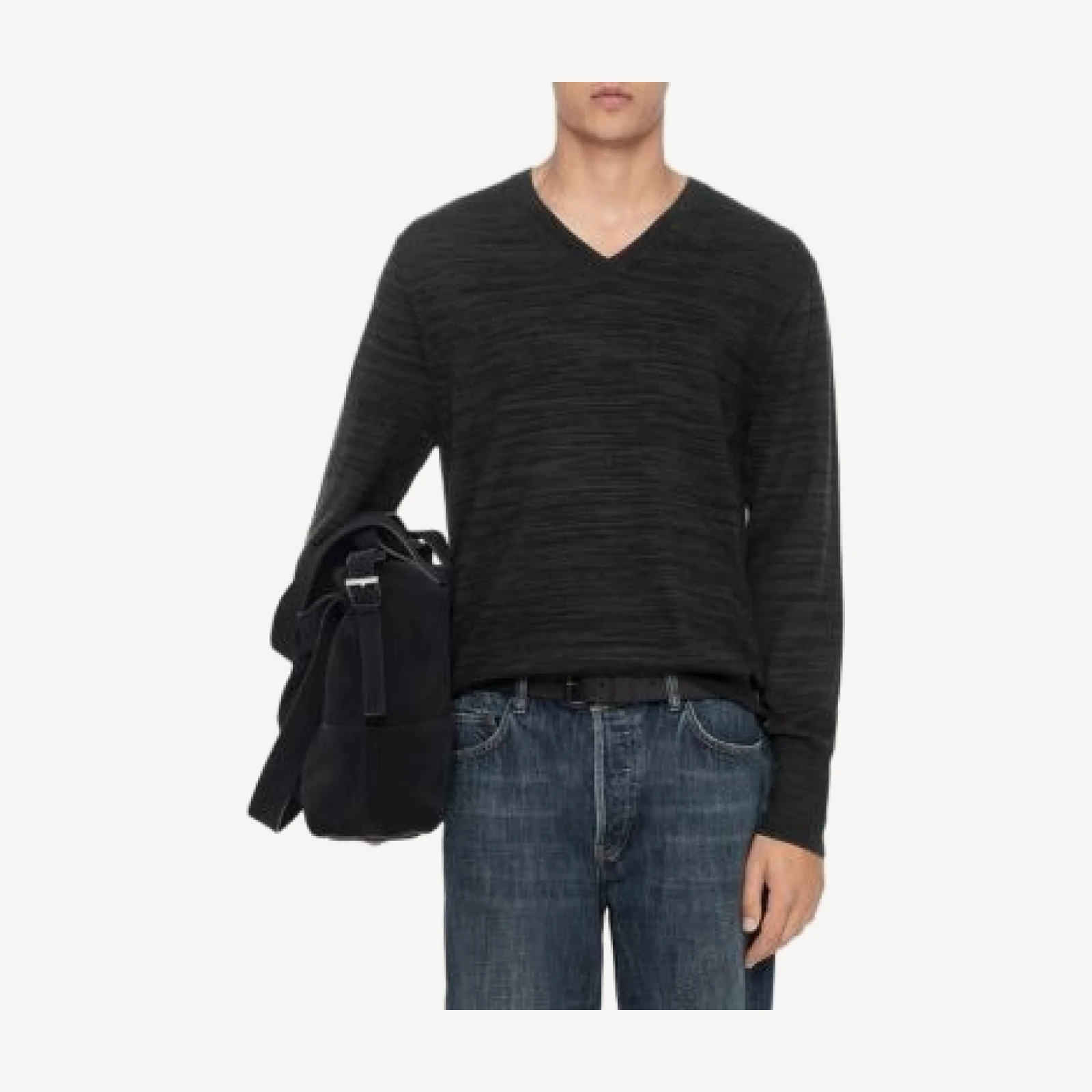 Allsaints Beton Wool V Neck Sweater