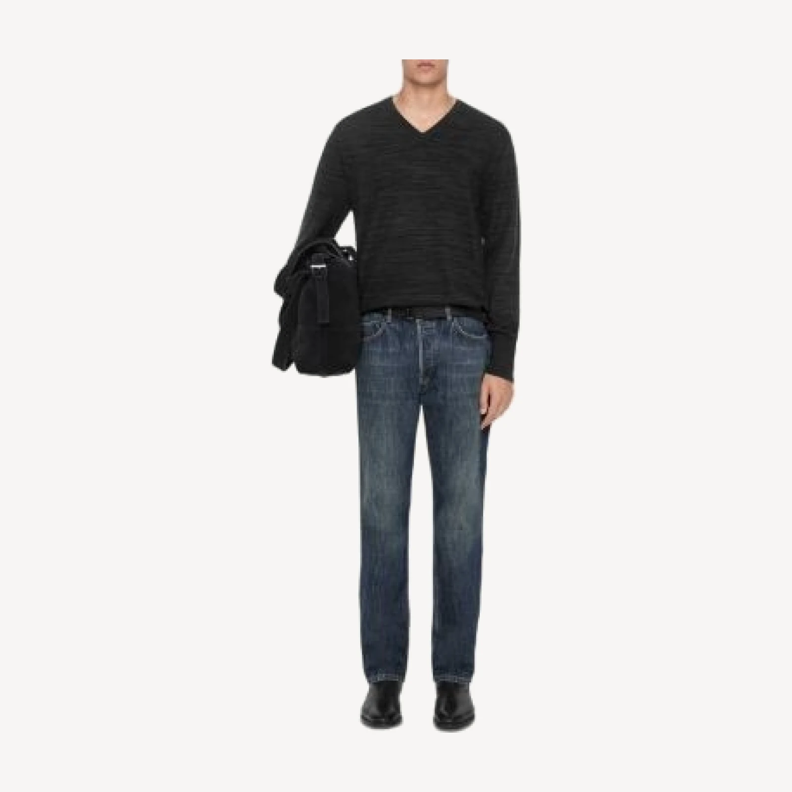 Allsaints Beton Wool V Neck Sweater
