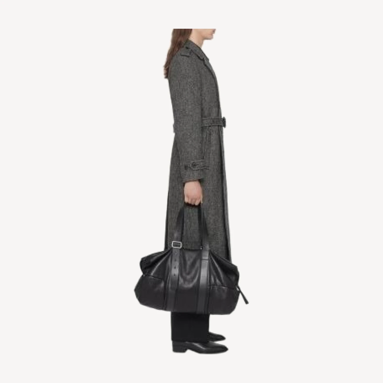 Allsaints Coltra Wool Blend Herringbone Trench Coat