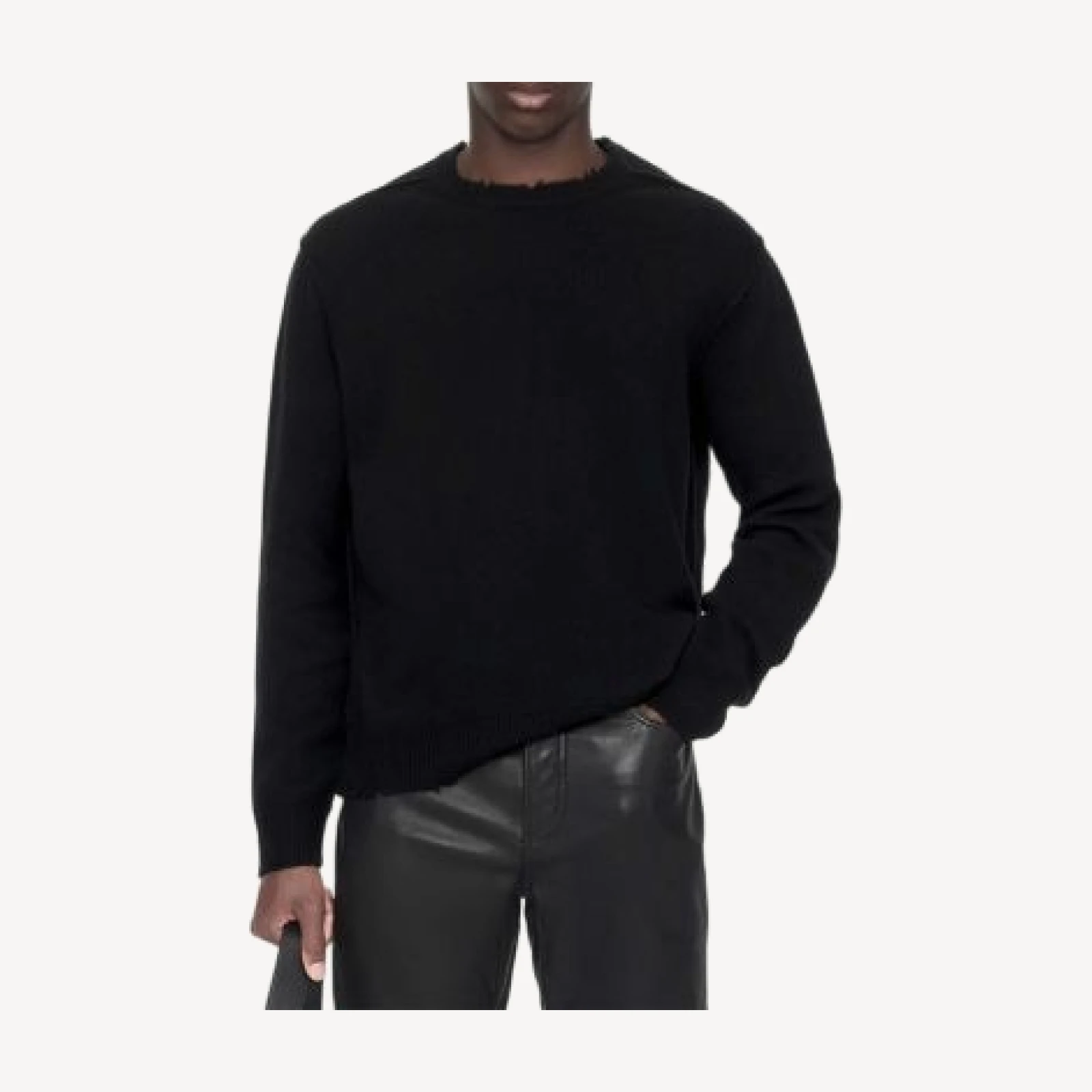 Allsaints Remus Distressed Wool Blend Sweater