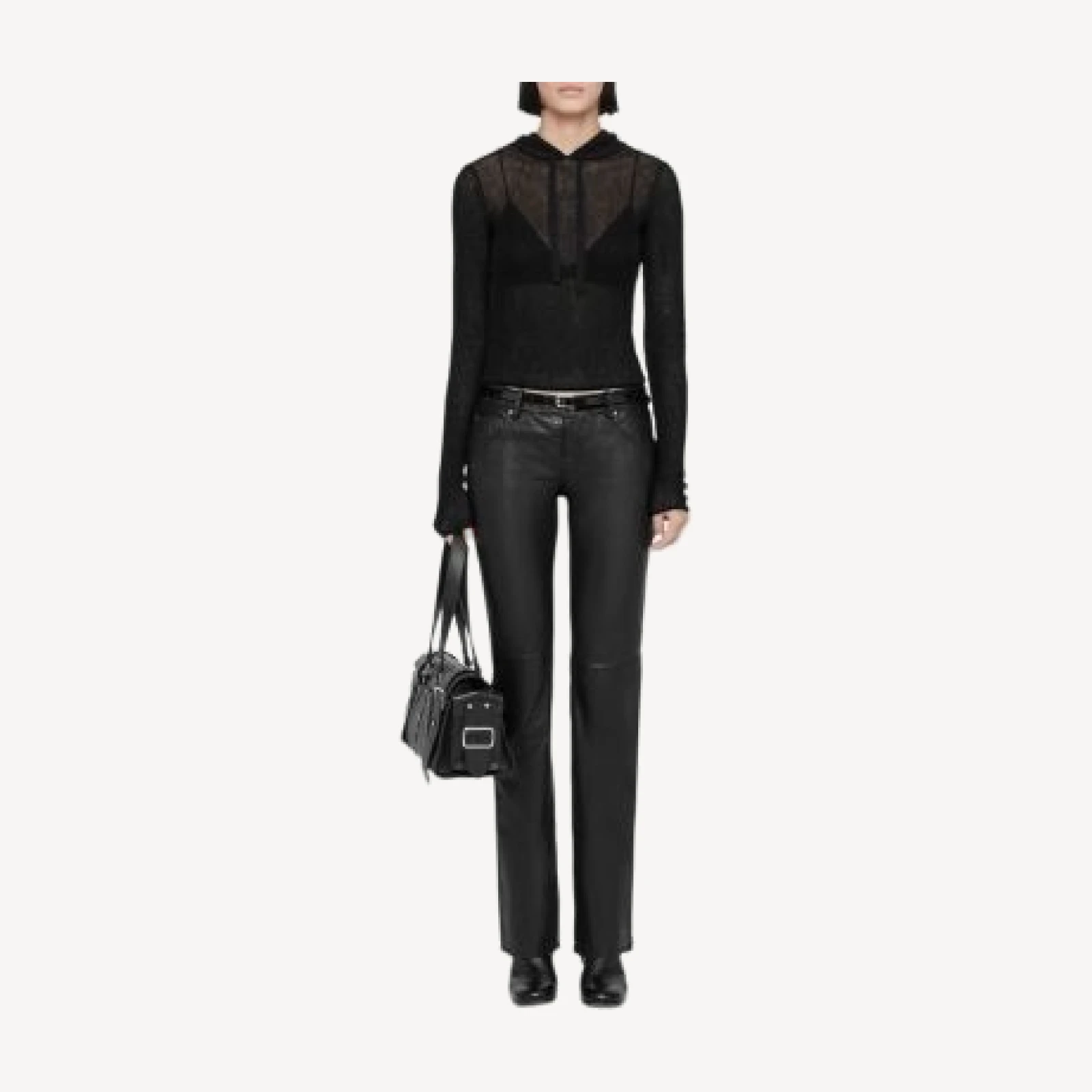 Allsaints Pike Sheer Knit Hoodie