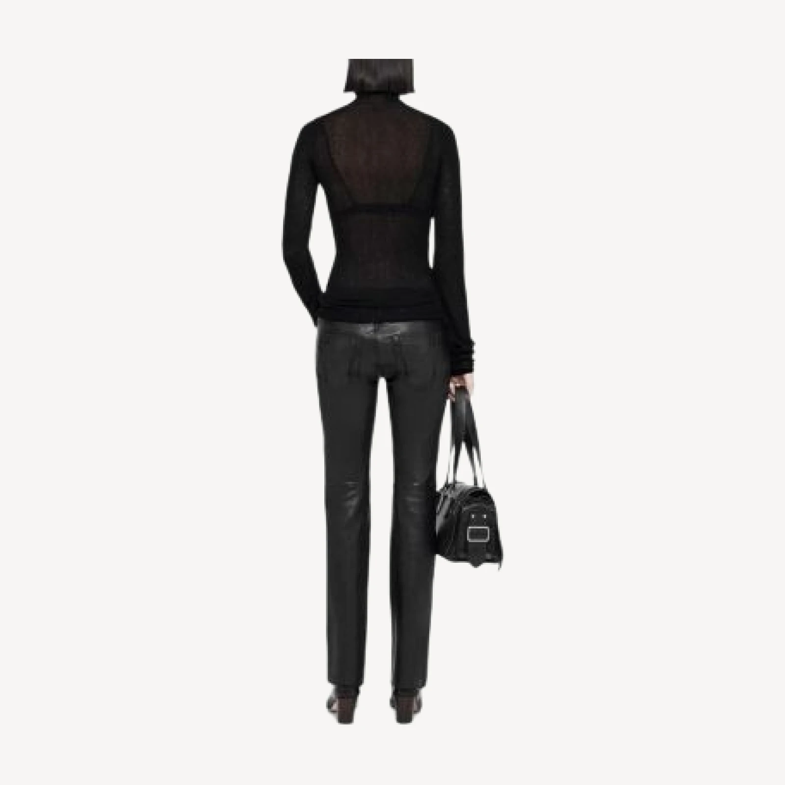 Allsaints Pike Sheer Roll Neck Sweater