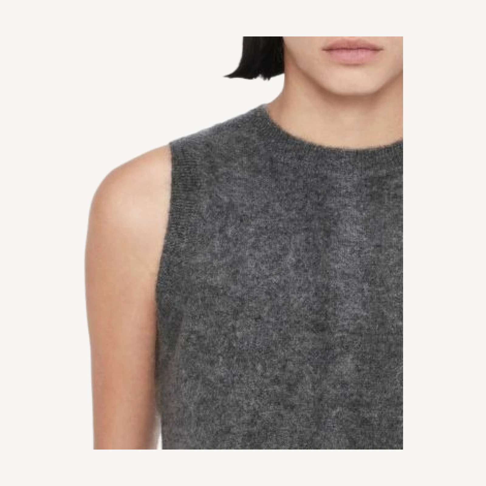 Allsaints Ada Brushed Cashmere Back Button Tank