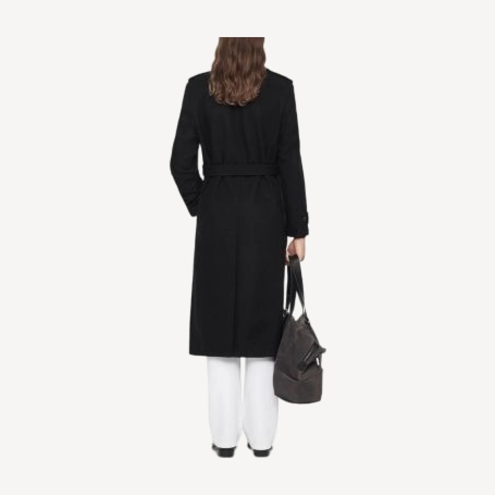Allsaints Coltra Wool & Cotton Herringbone Trench Coat
