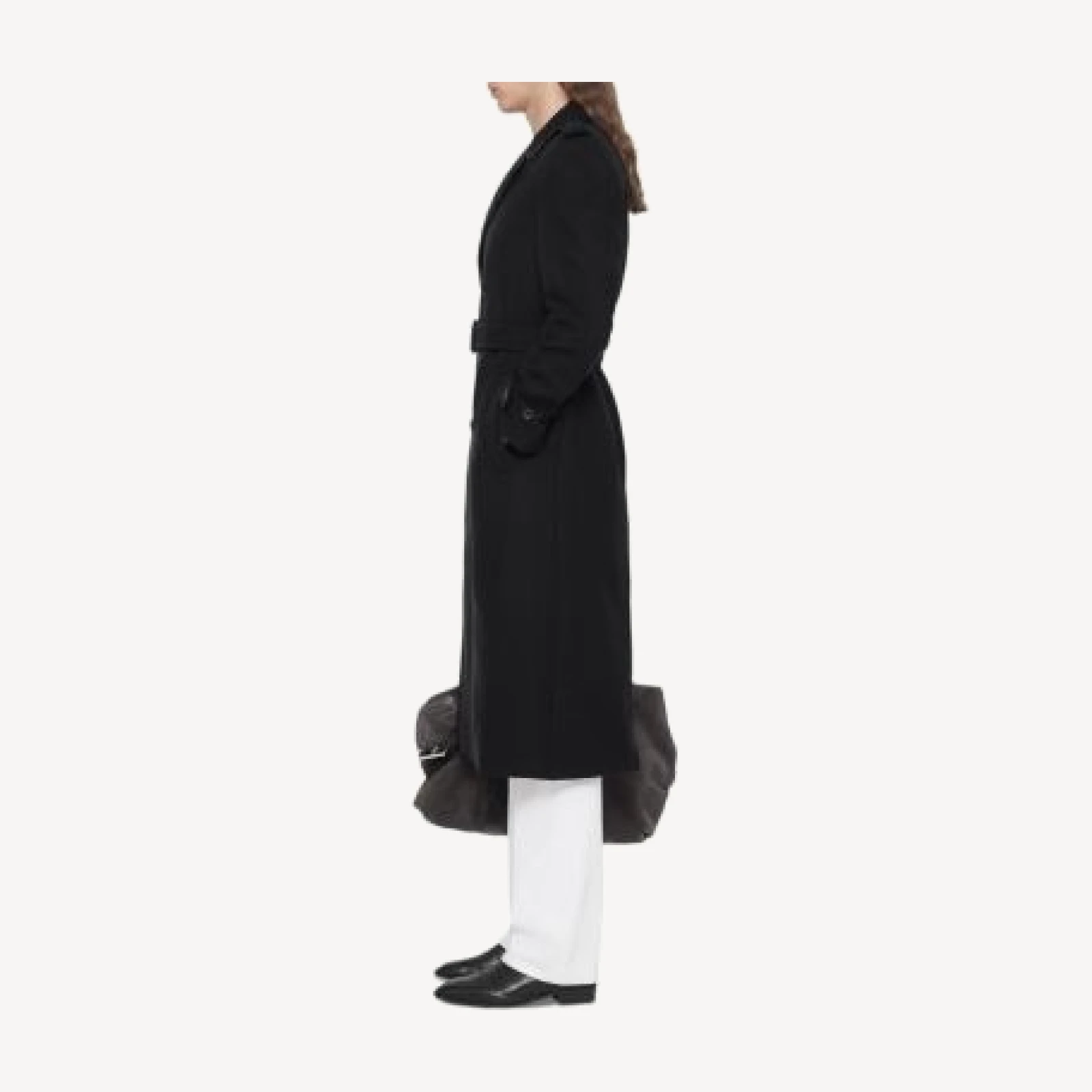 Allsaints Coltra Wool & Cotton Herringbone Trench Coat