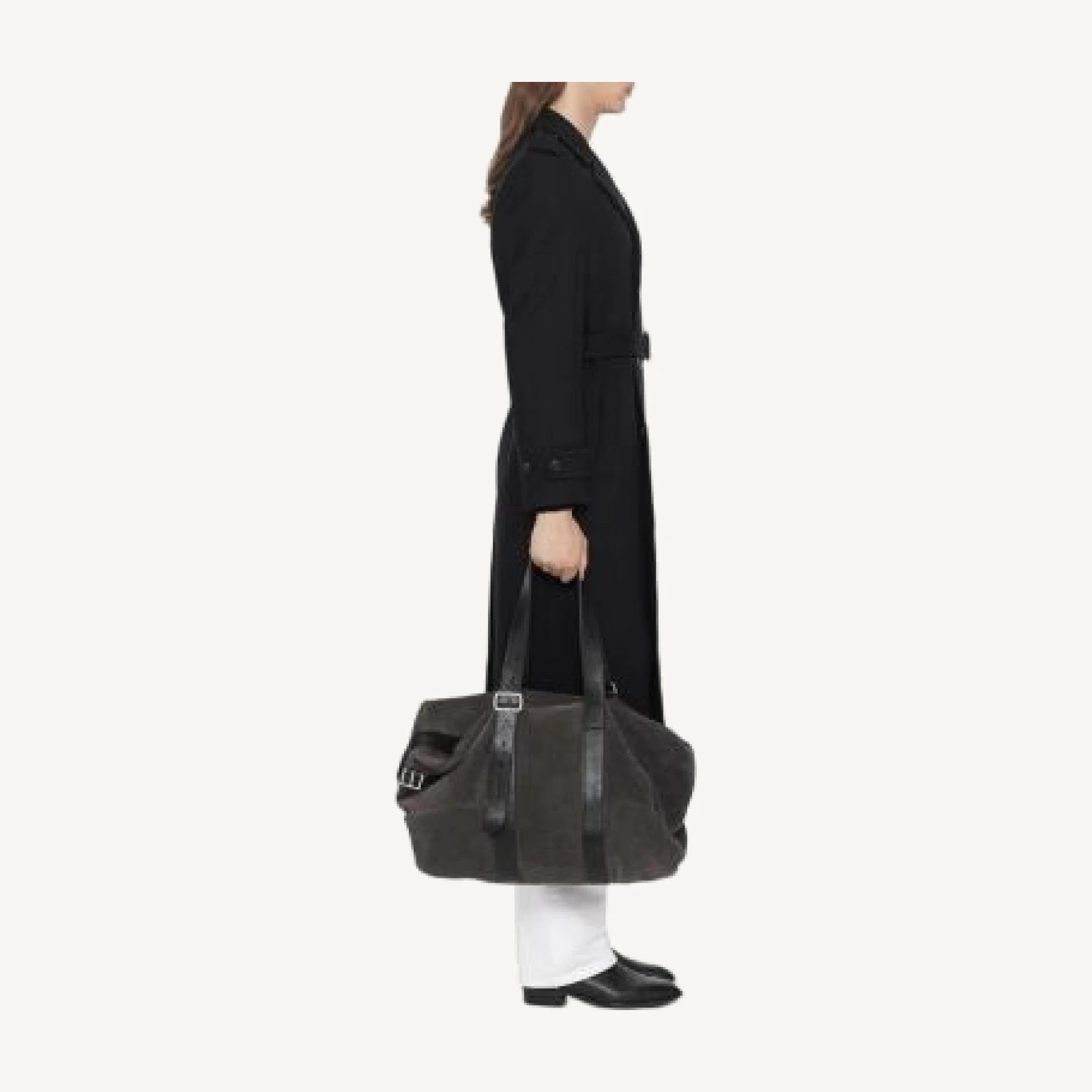 Allsaints Coltra Wool & Cotton Herringbone Trench Coat